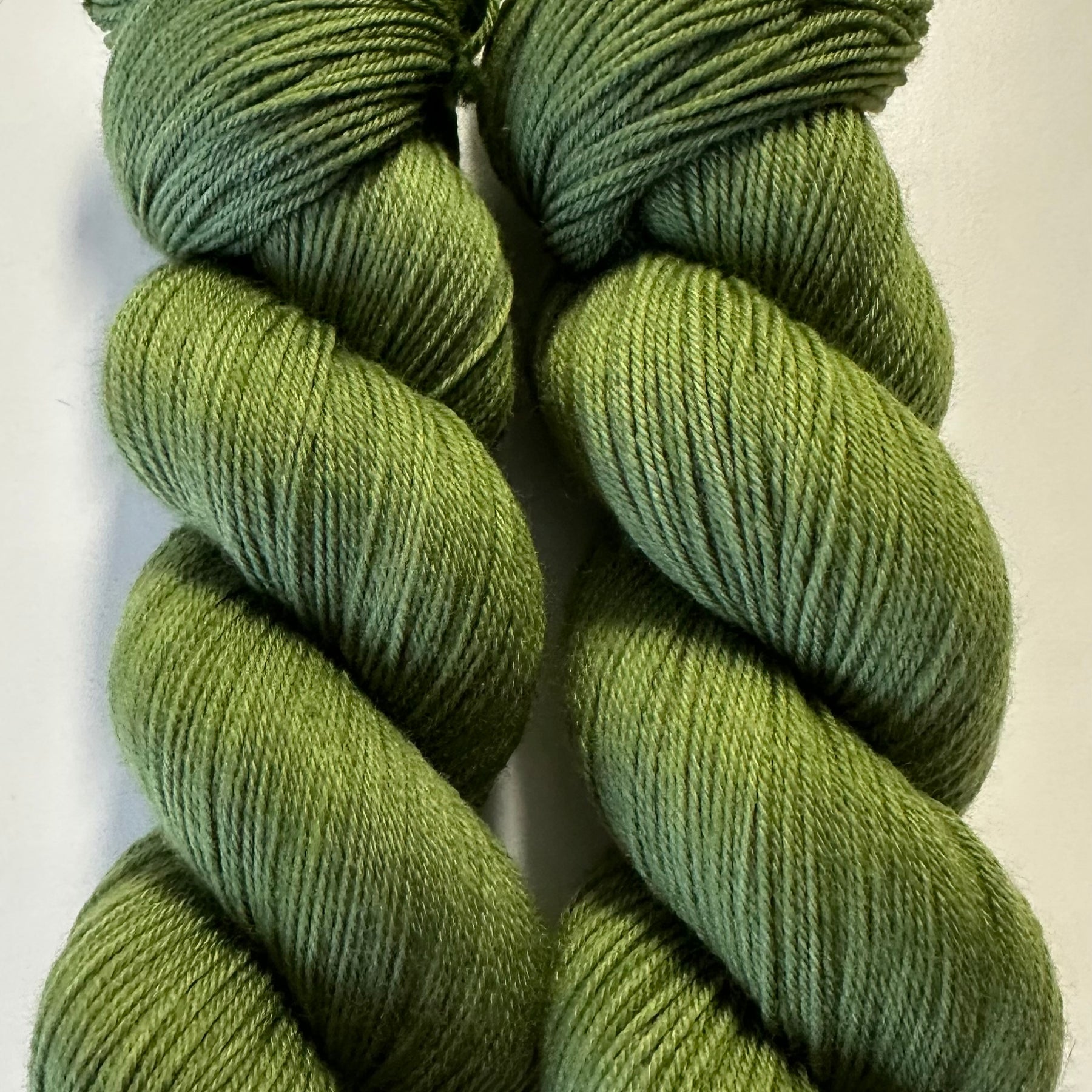Optillian Green - 4ply Deluxe Hand Dyed Yarn