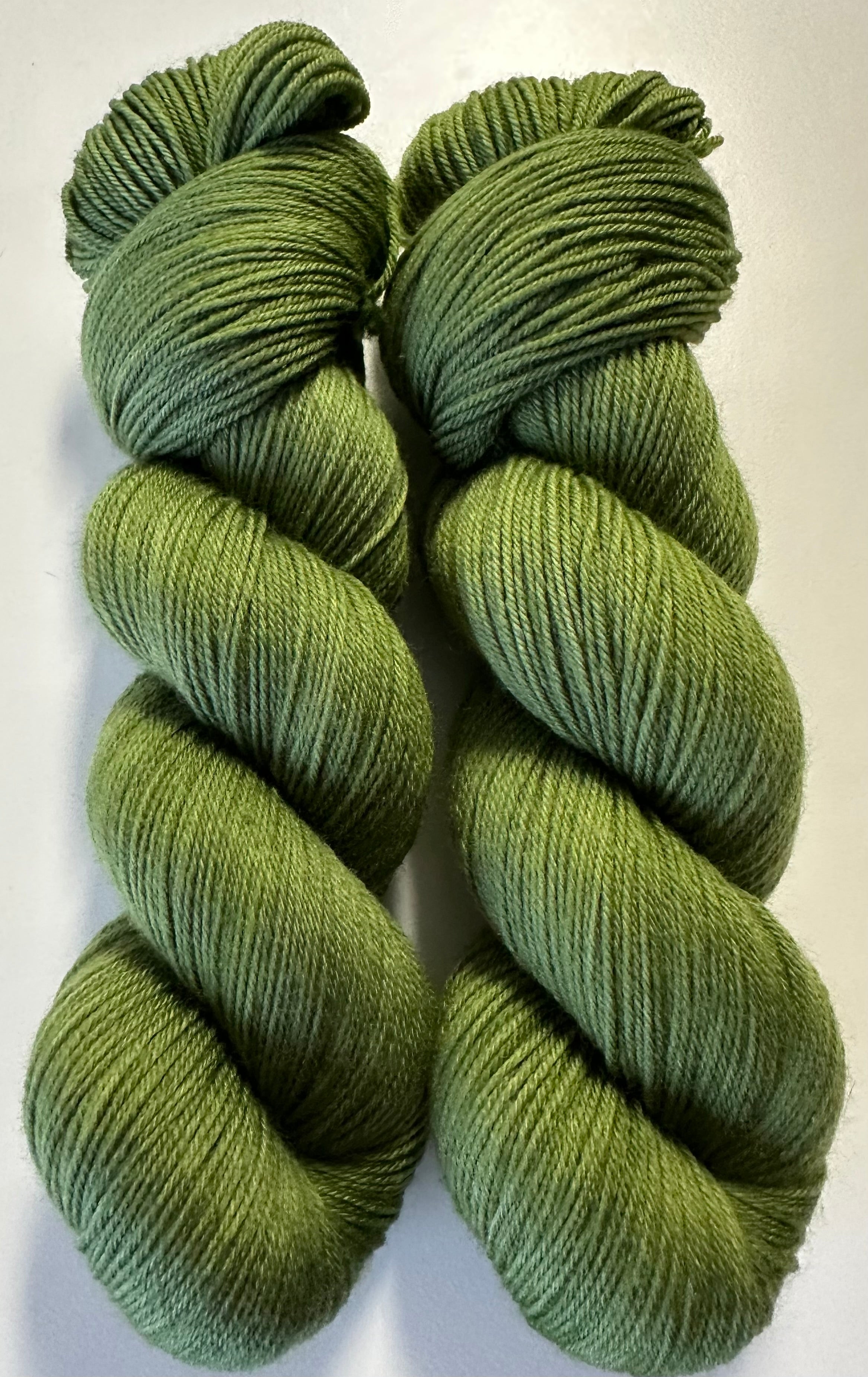 Optillian Green - 4ply Deluxe Hand Dyed Yarn