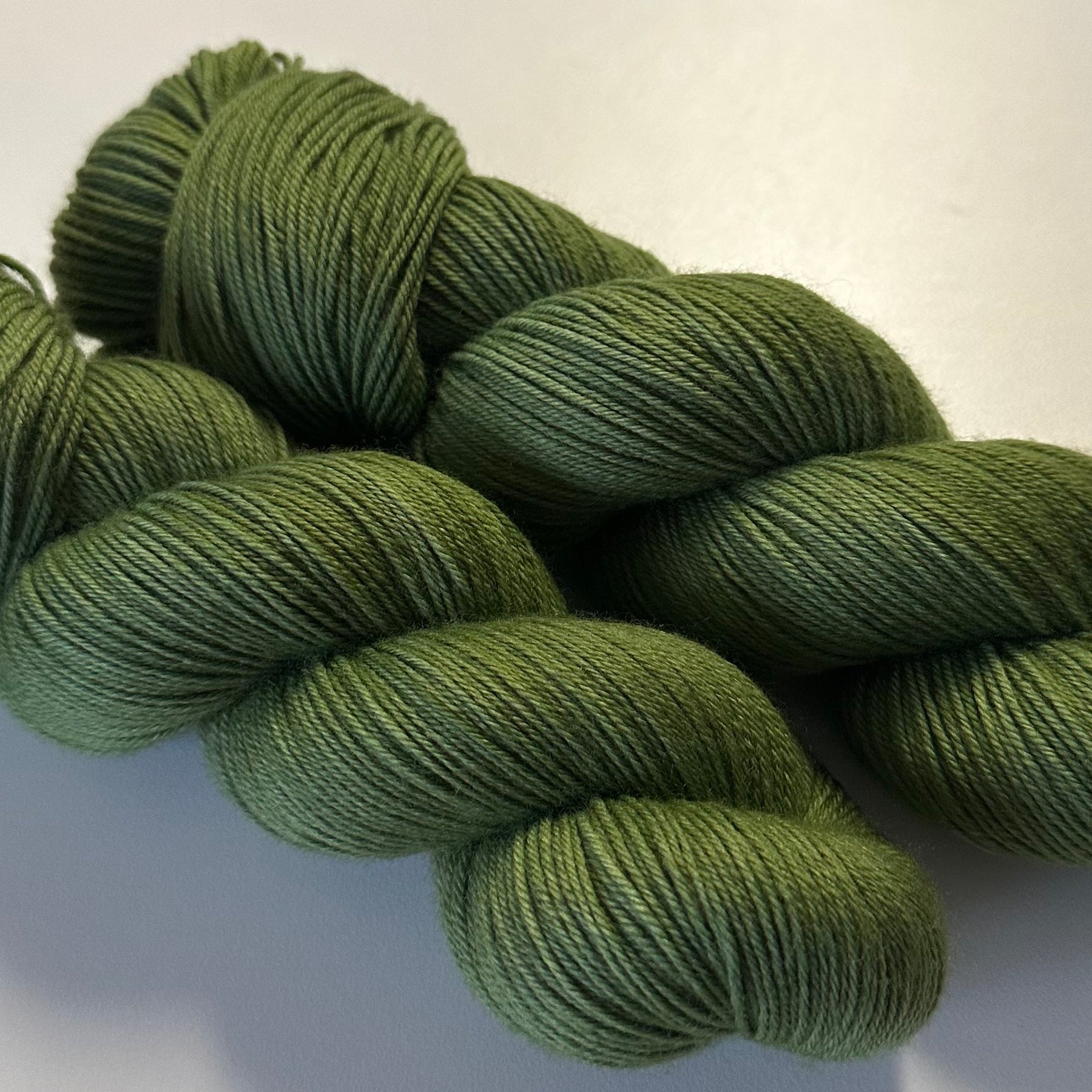 Optillian Green - 4ply Deluxe Hand Dyed Yarn