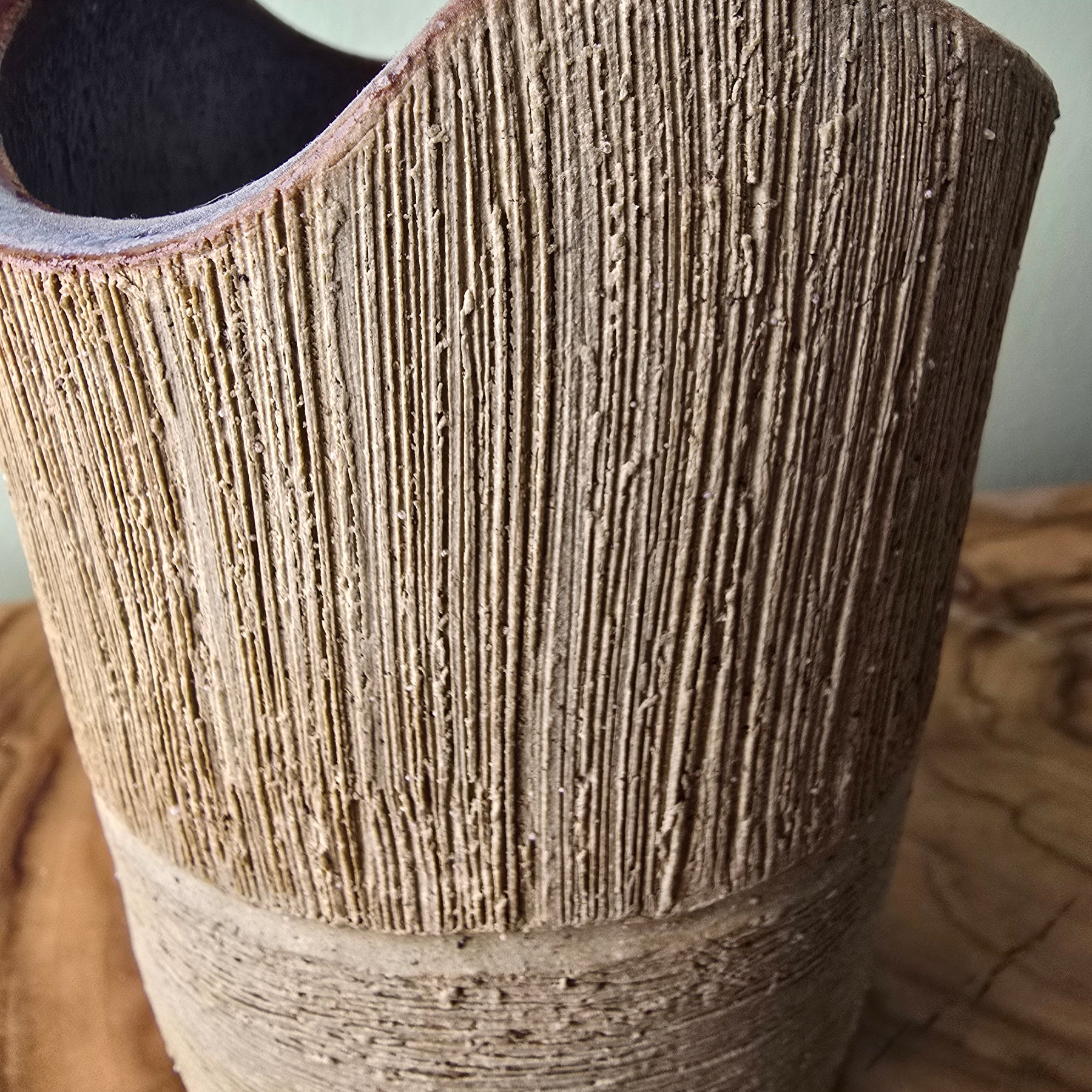 Rustic textured vase
