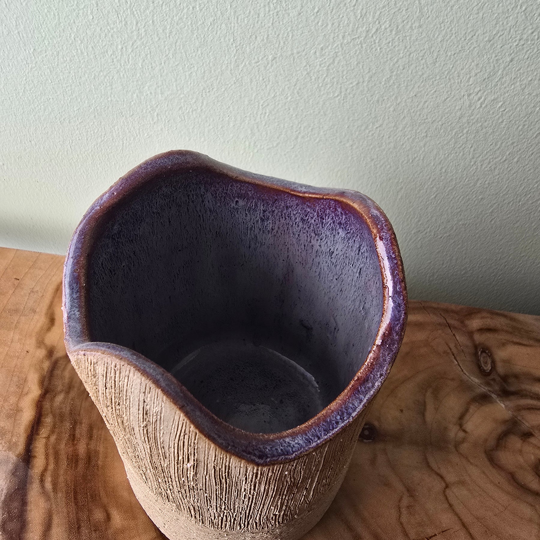 Rustic textured vase