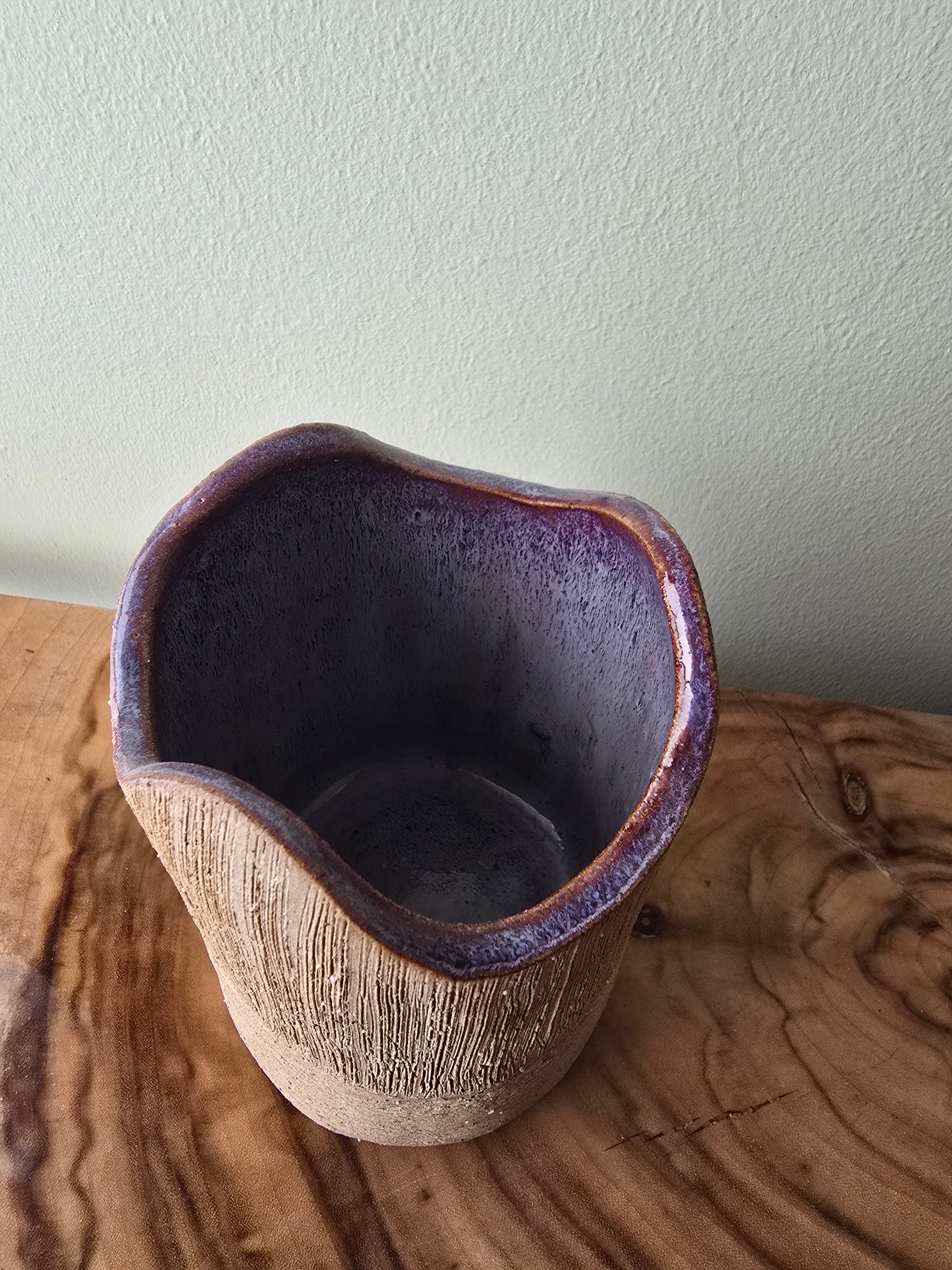 Rustic textured vase