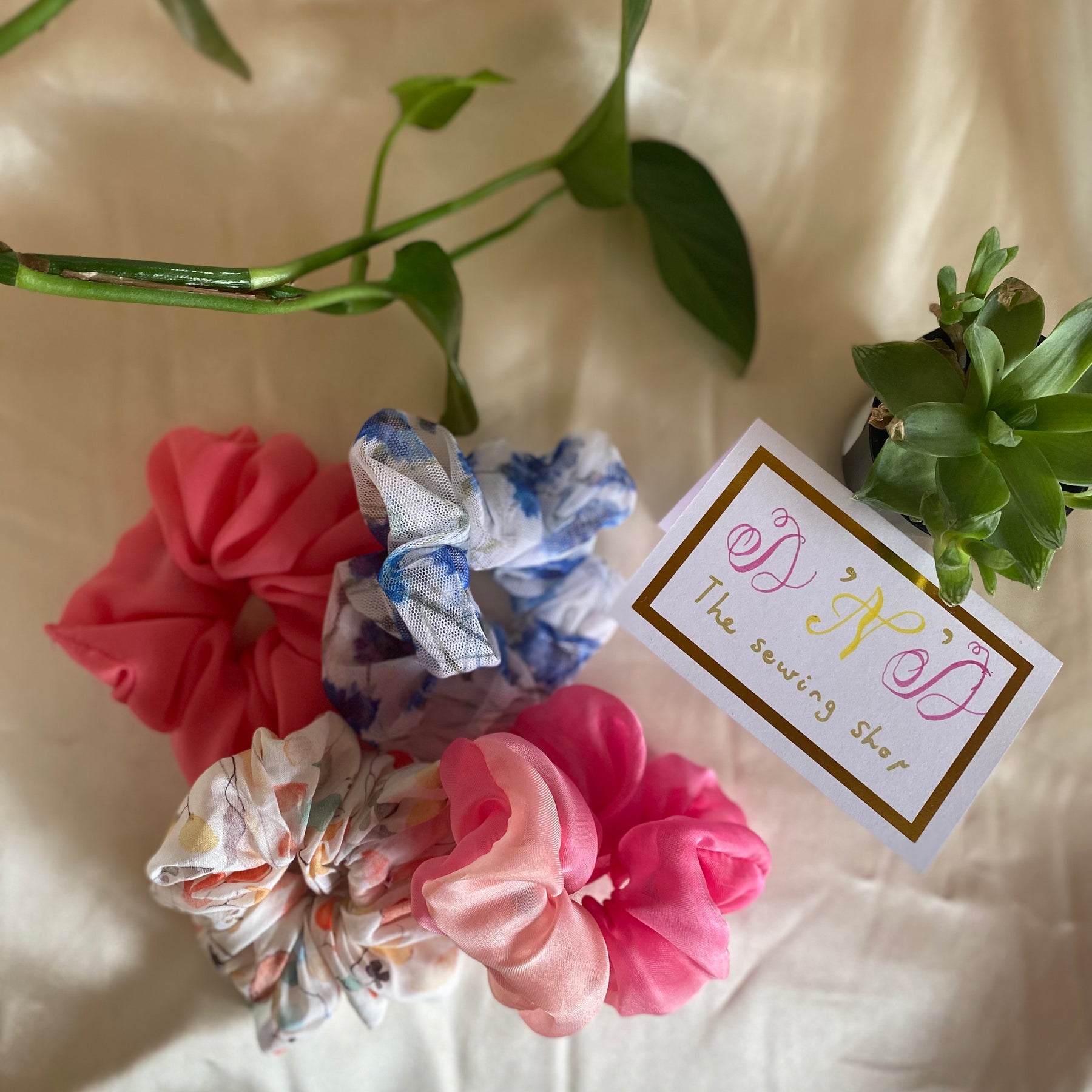 Spring Special Floral Fabric Scrunchies