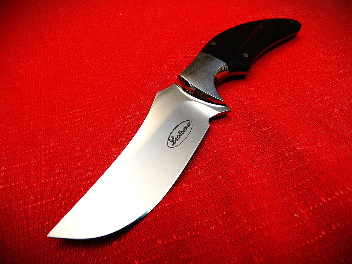 Outdoor camping 440c fixed blade knife leather sheath crocodile skin