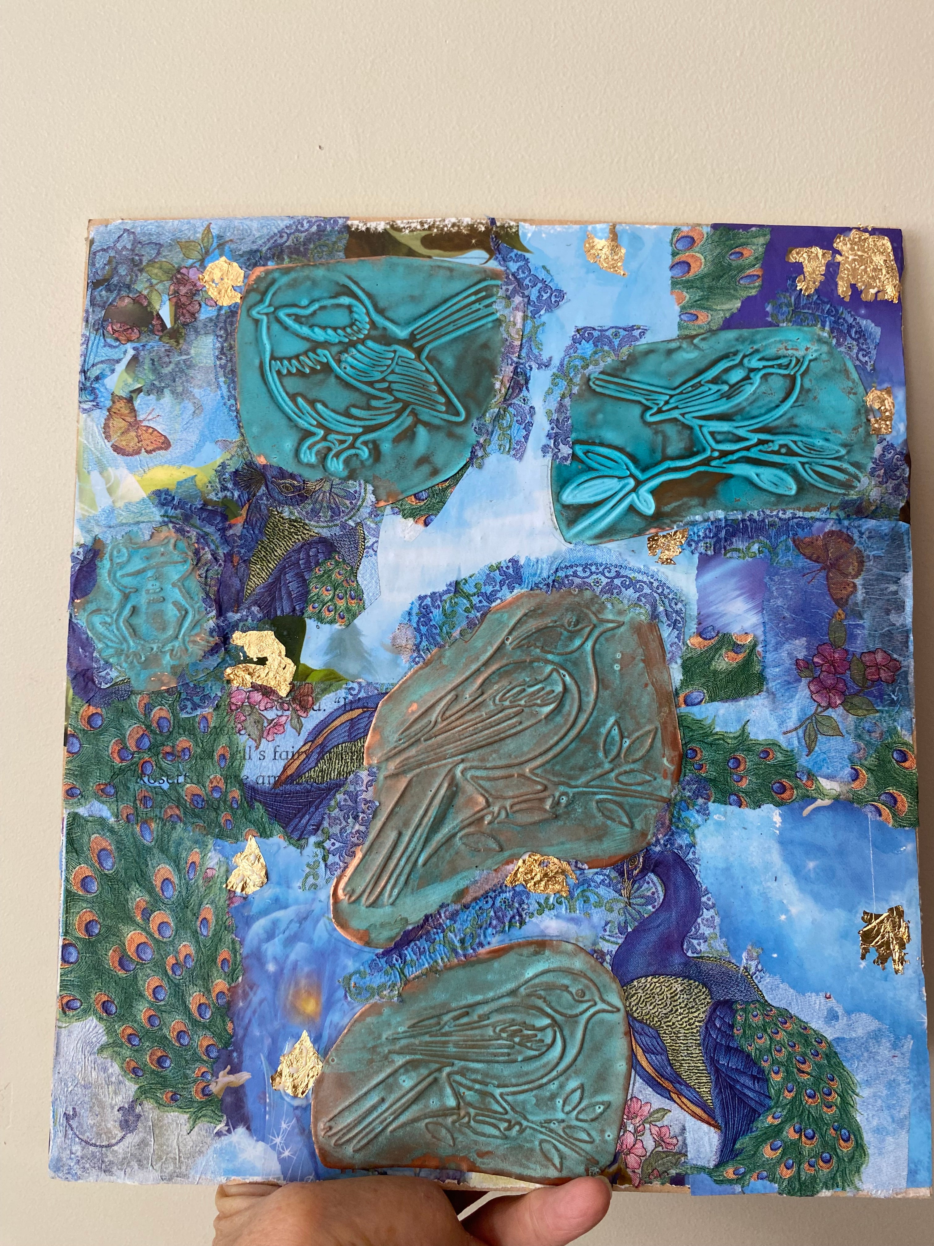 Secret garden, copperart wall hanging