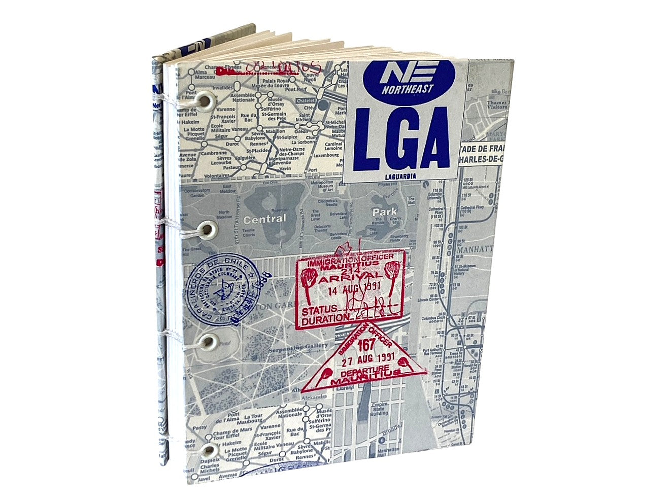 Lay Flat Travel Pocket Journal, Easy Carry Blank Book