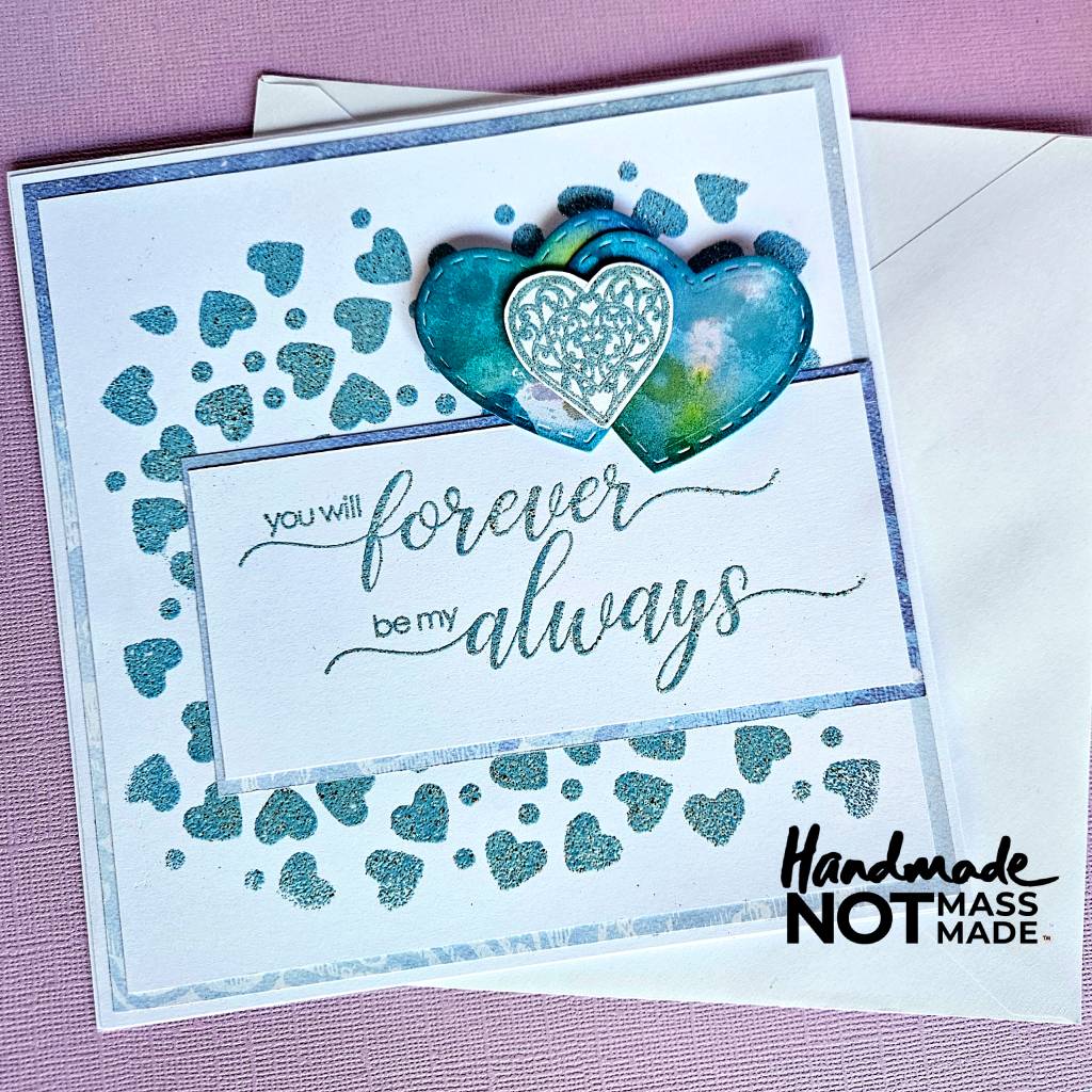 "Forever always", elegant, anniversary card