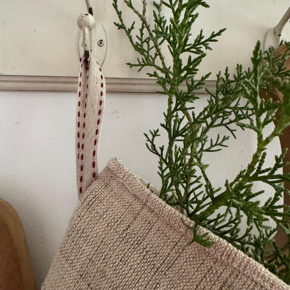 Vintage French Hemp Christmas Stocking | Handmade in Tasmania