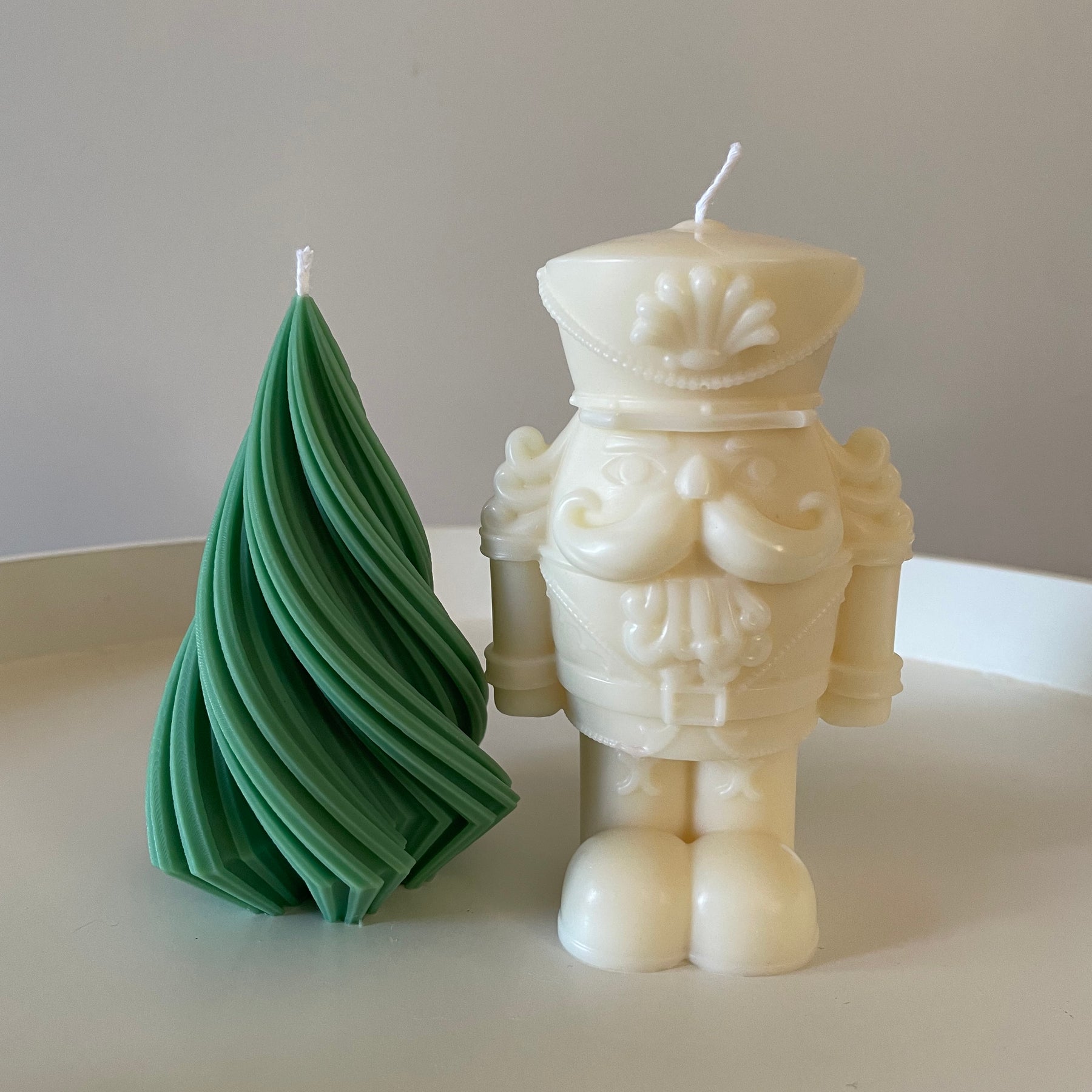 Custom Nutcracker Pillar Candle