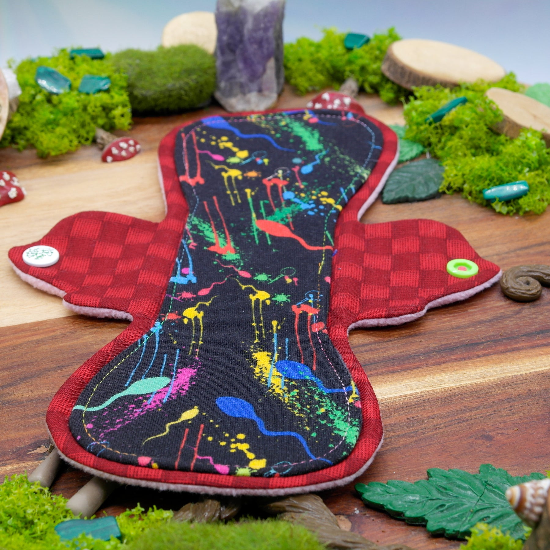 eco-conscious Reusable cloth pad 10" Moderate (Flutter) - 24hrs