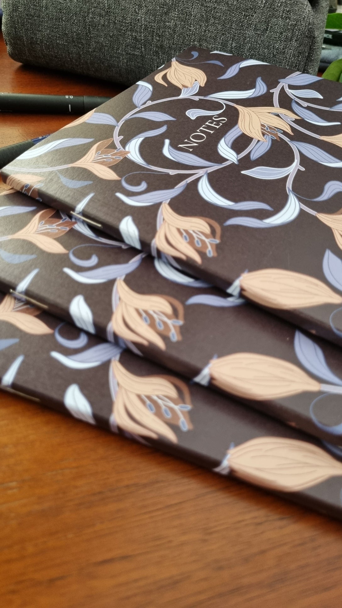 William Morris Inspired 76 Page A5 Lined Notebook