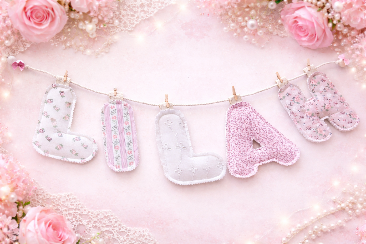 Handmade Personalised Room Decor Banner Nursery