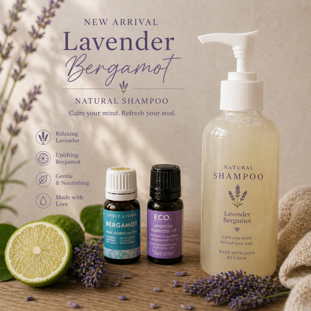 Homemade Lavender Bergamot Natural bodywash