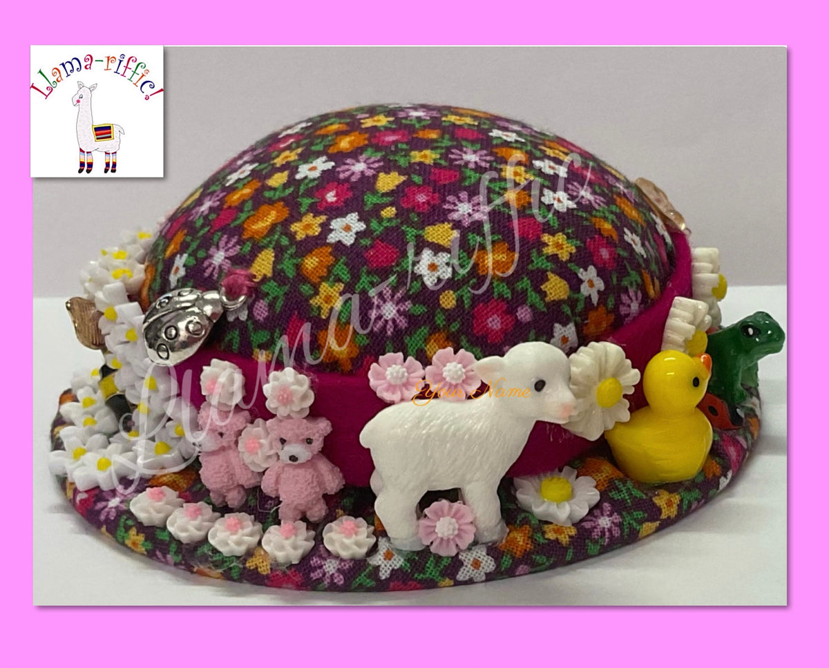 ‘Spring Fling’ Mini Sunhat Style Pincushion