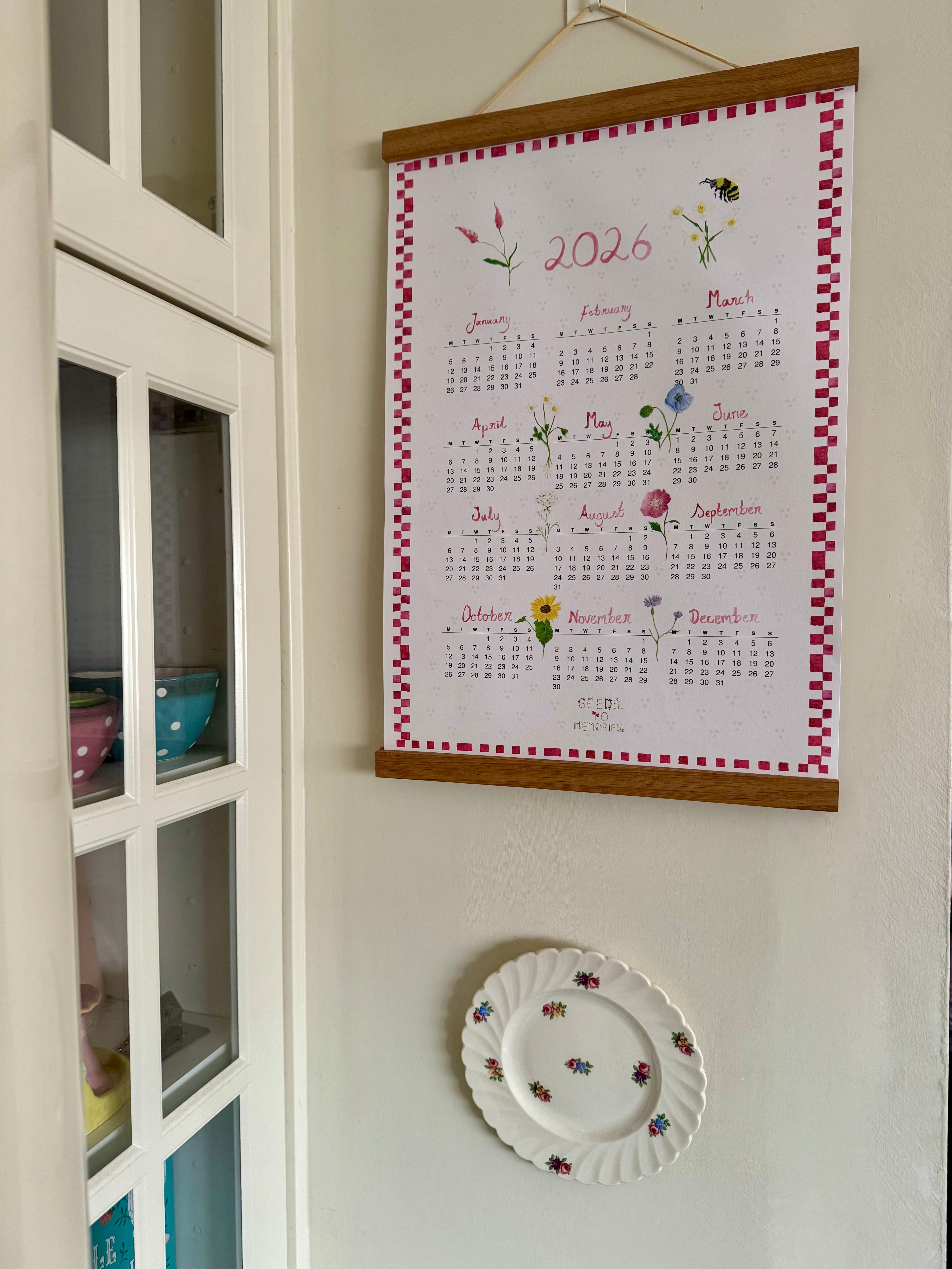 Watercolour 2026 Wall Calendar