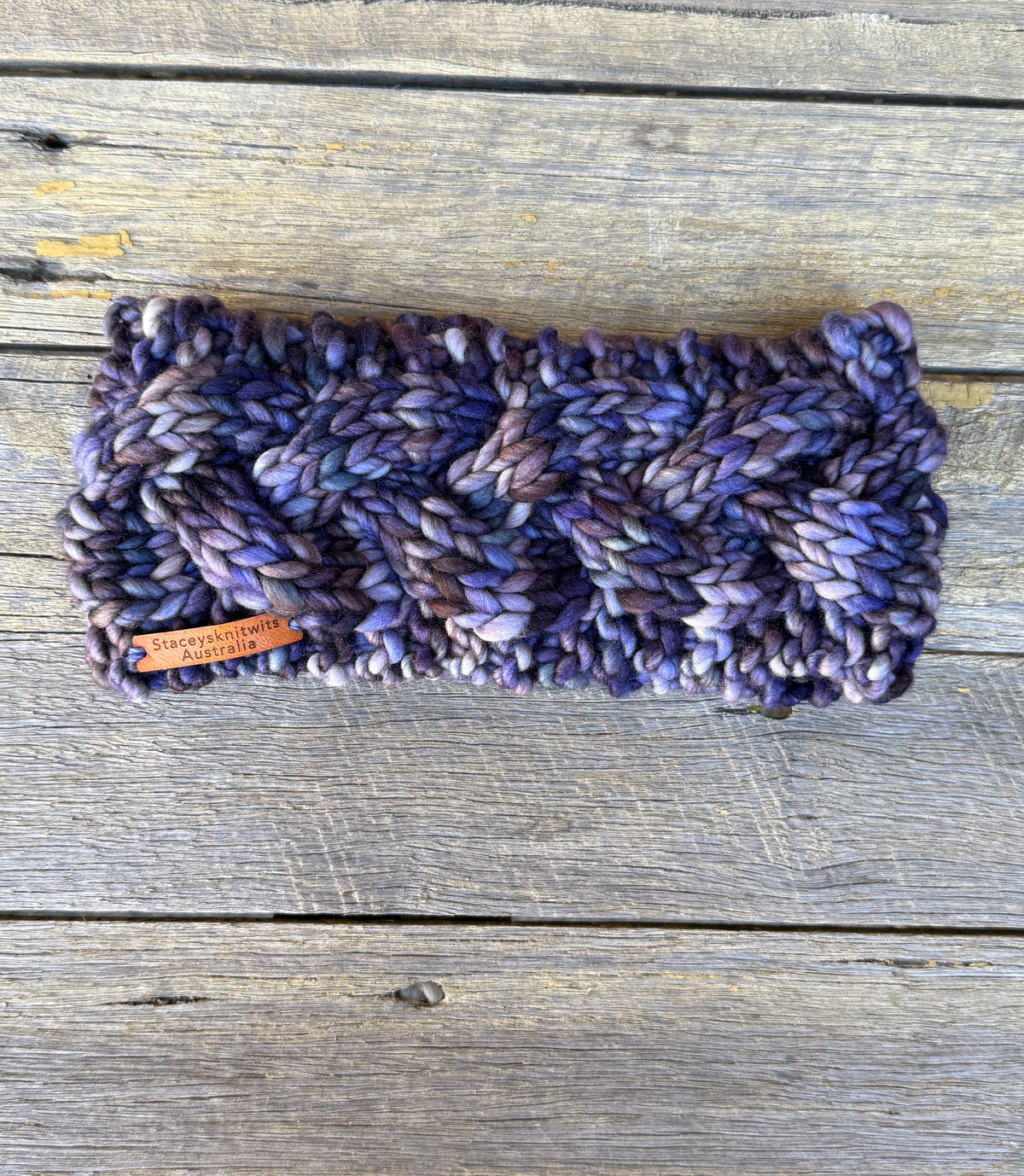 Merino Headband, Stretchy Hand Knitted Earwarmers