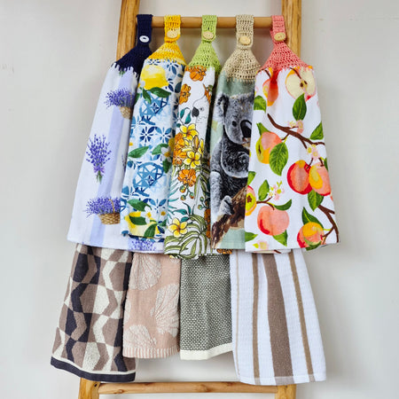 Kitchen Hand Towel | Hanging | Cotton | SINGLE LAYER | 9 Styles - 1-9