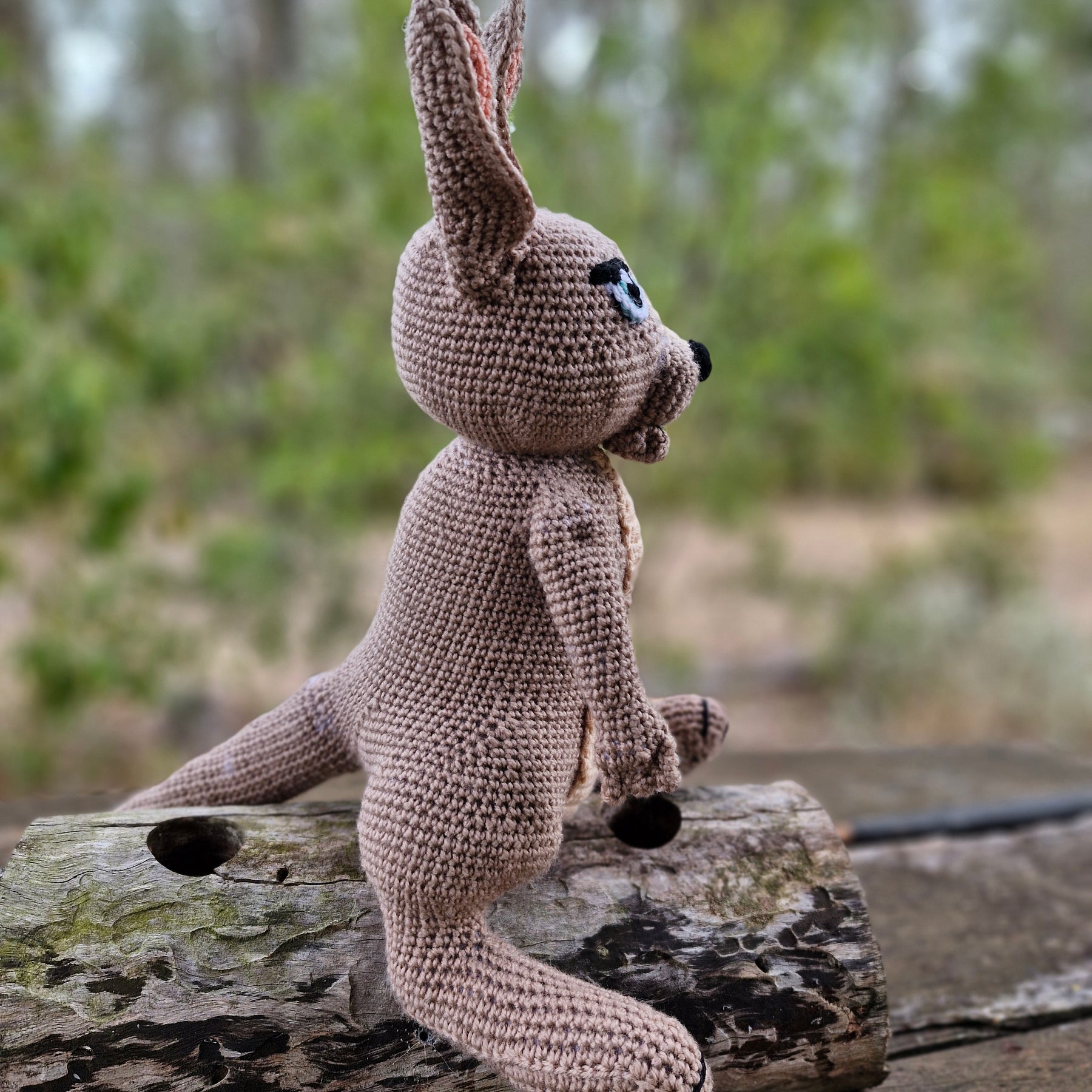 Skippy the Handmade Crochet KANGAROO has Arrived