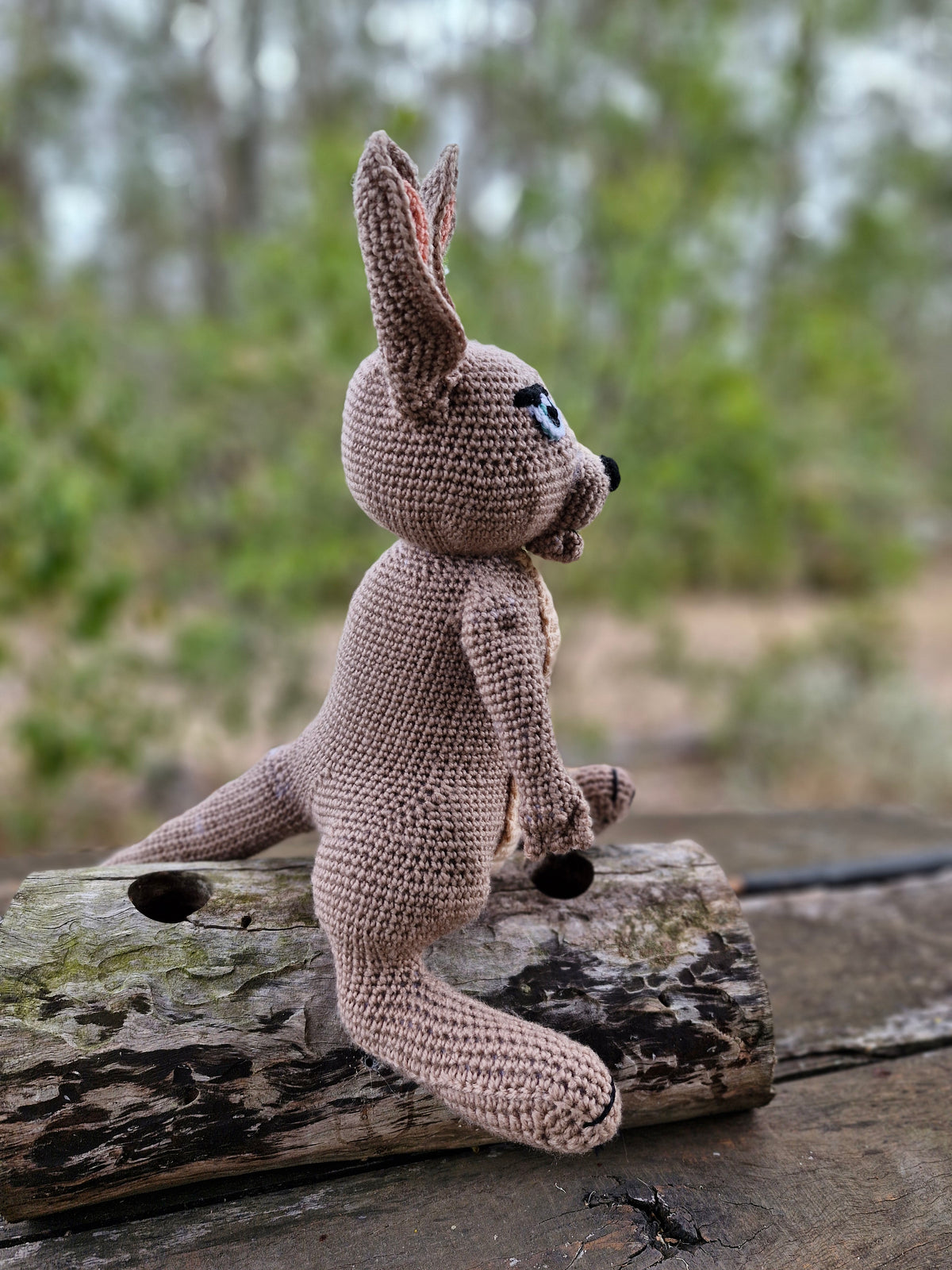 Skippy the Handmade Crochet KANGAROO has Arrived
