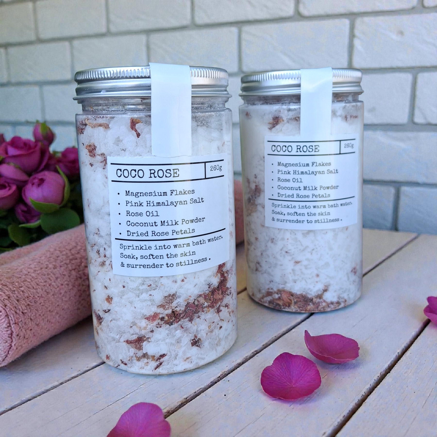 Milk Salt Bath. Coco Rose. Vegan