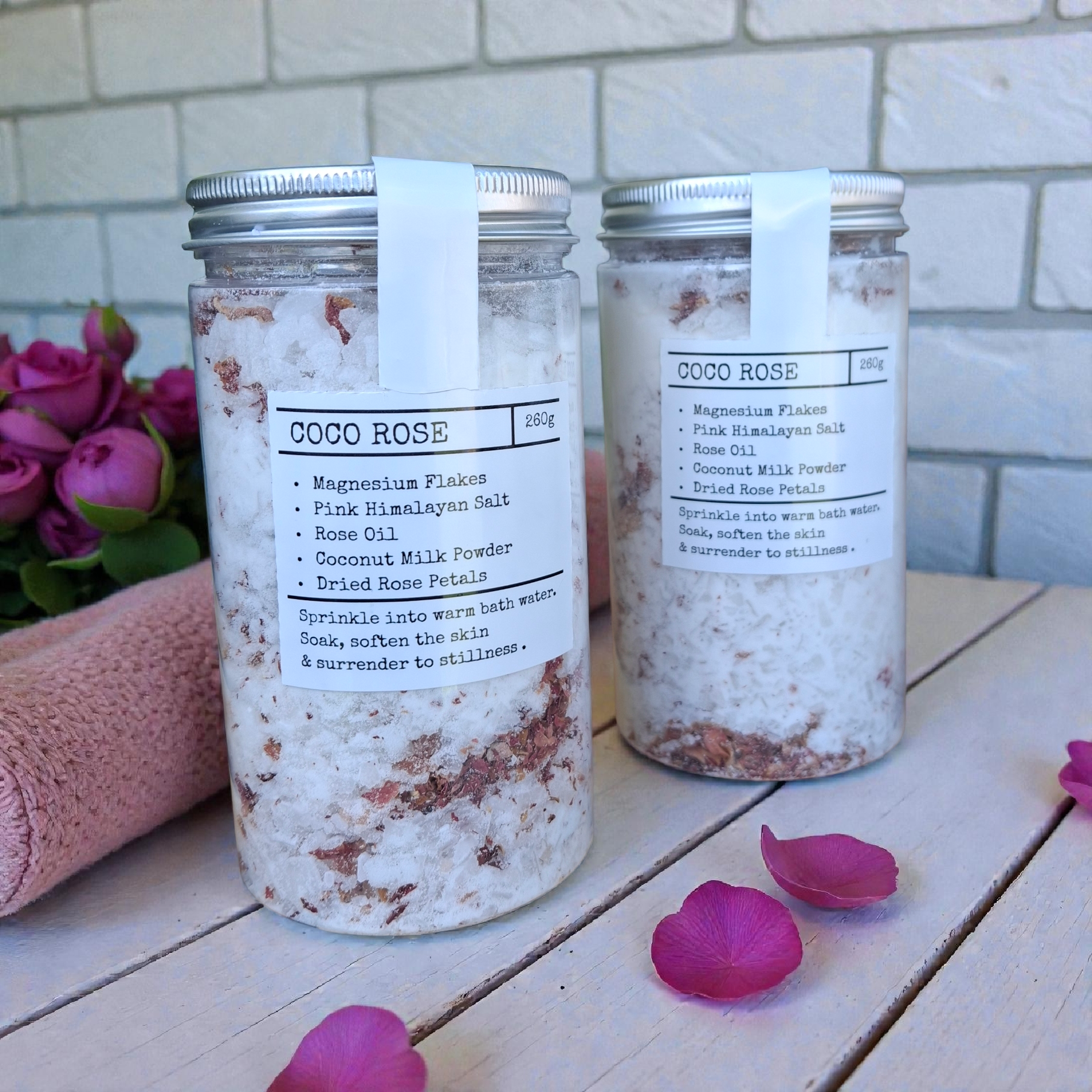 Milk Salt Bath. Coco Rose. Vegan
