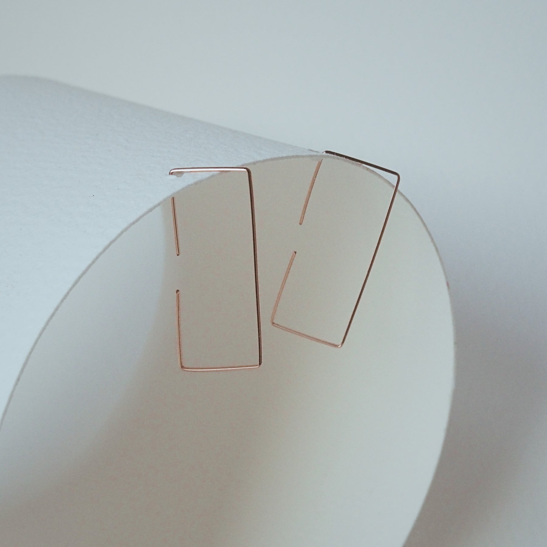 Rectangle Threads | Rose Gold-filled