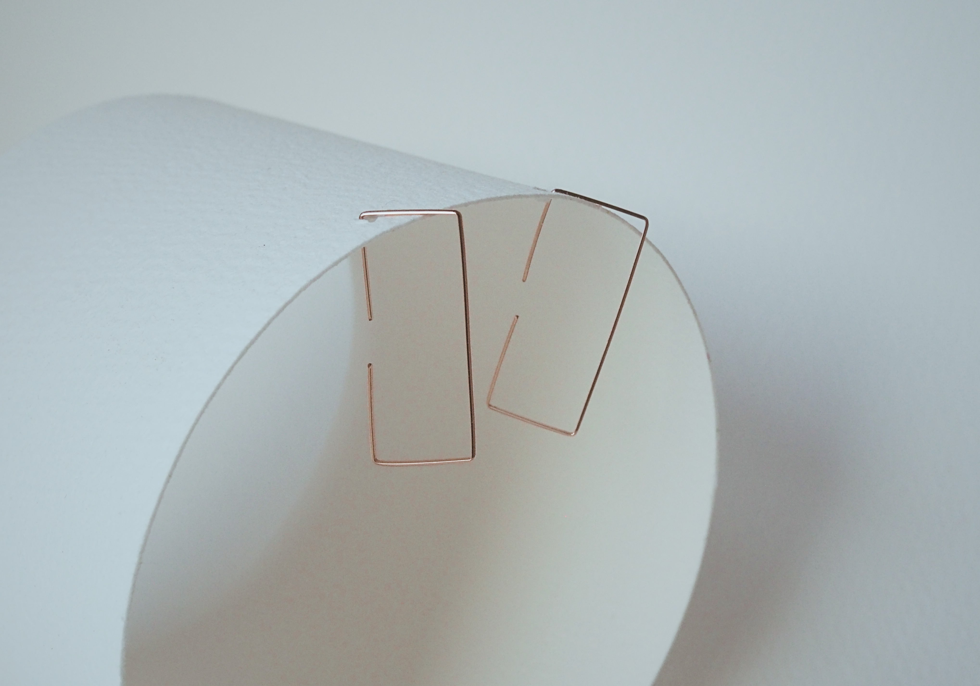 Rectangle Threads | Rose Gold-filled