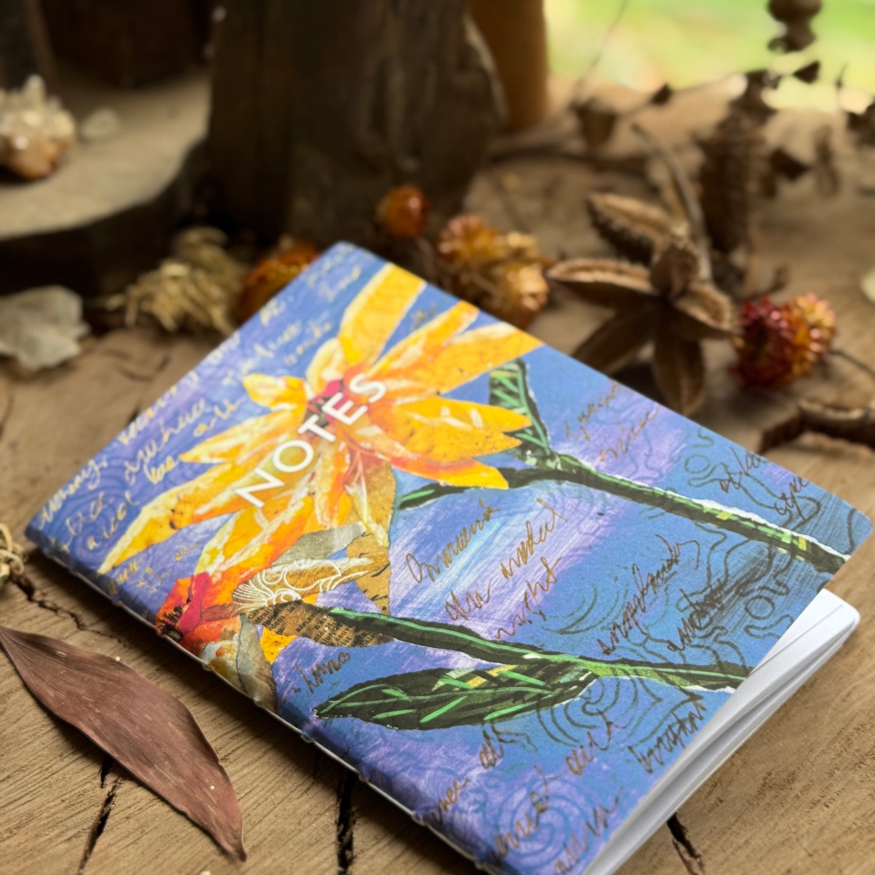 Art in the Canefields A5 Handbound Notebook - Sunflower