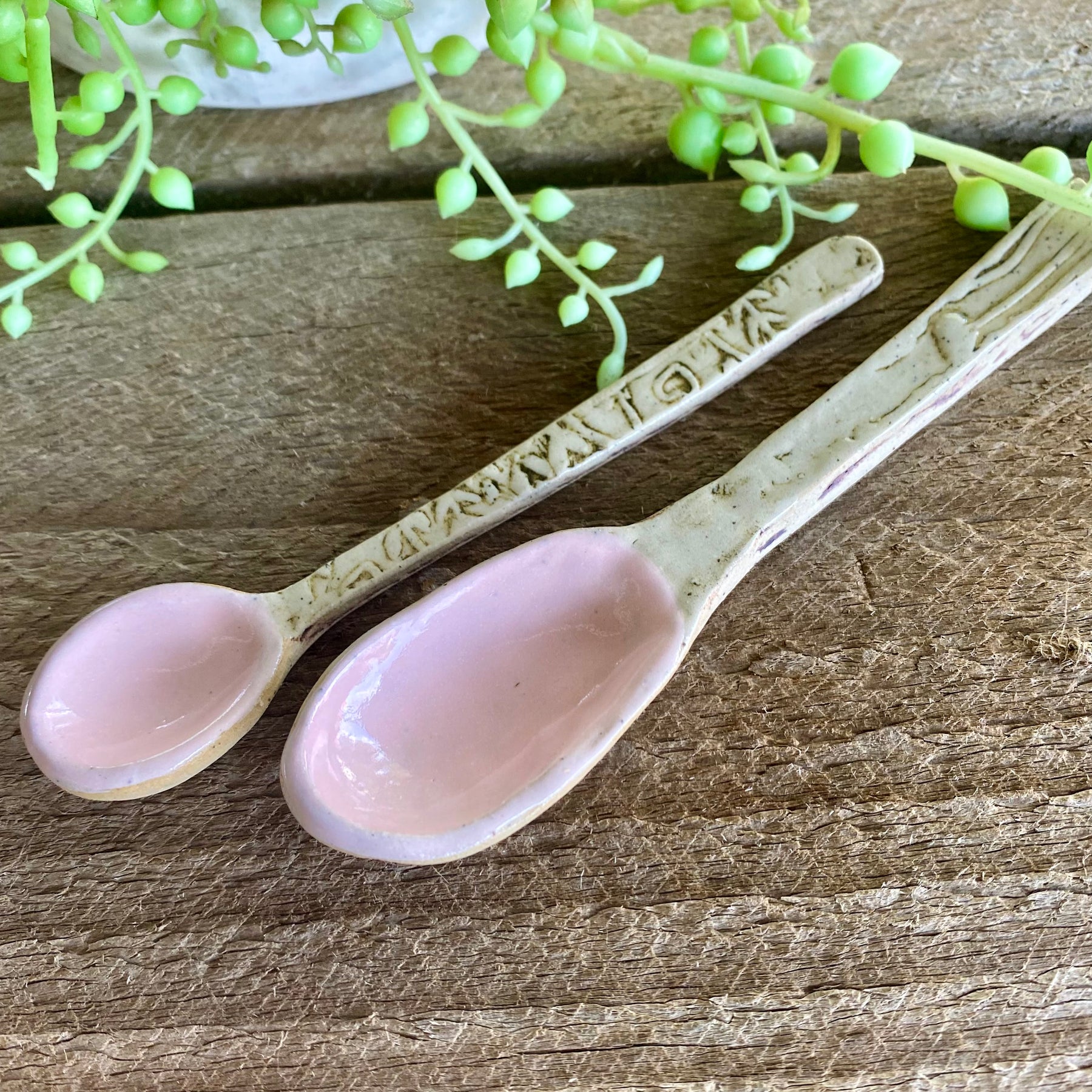 Ceramic Teaspoons / Handmade Pottery