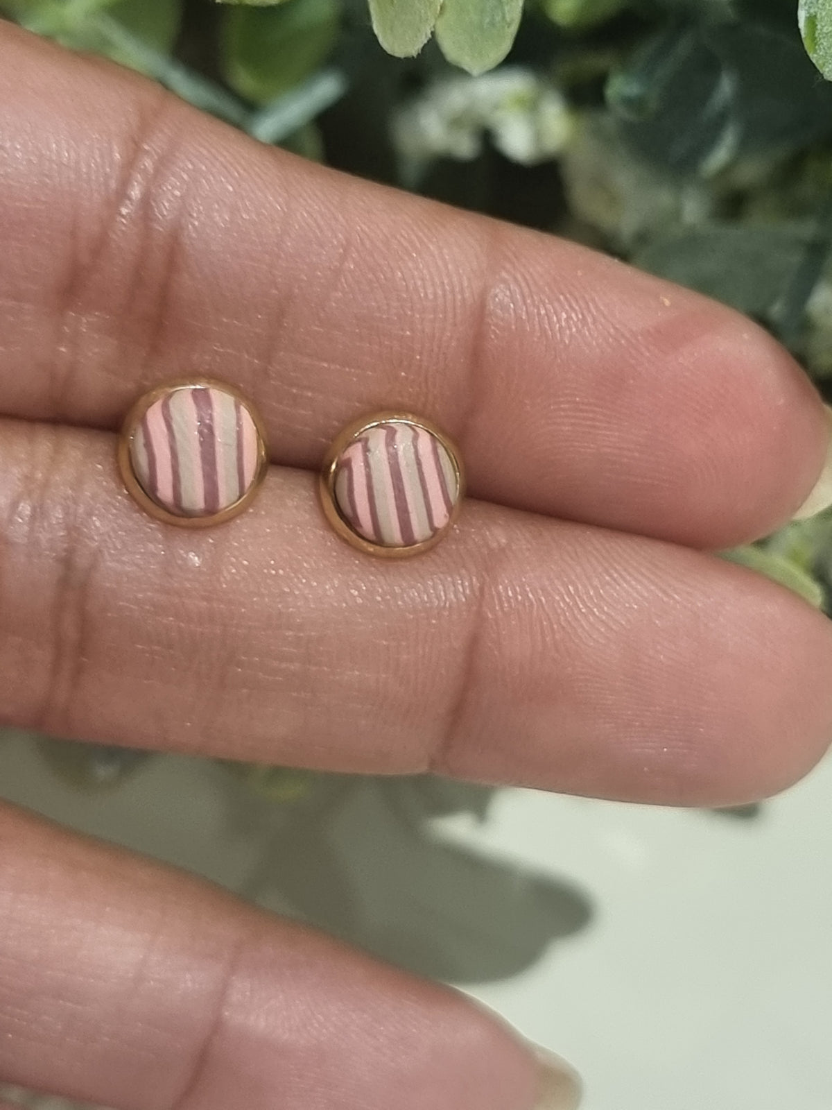 Blush and Berry Studs