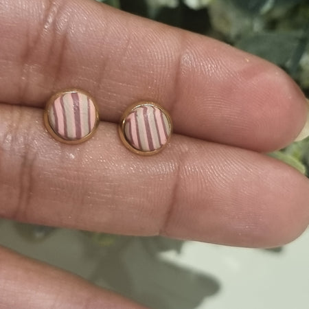 Blush and Berry Studs