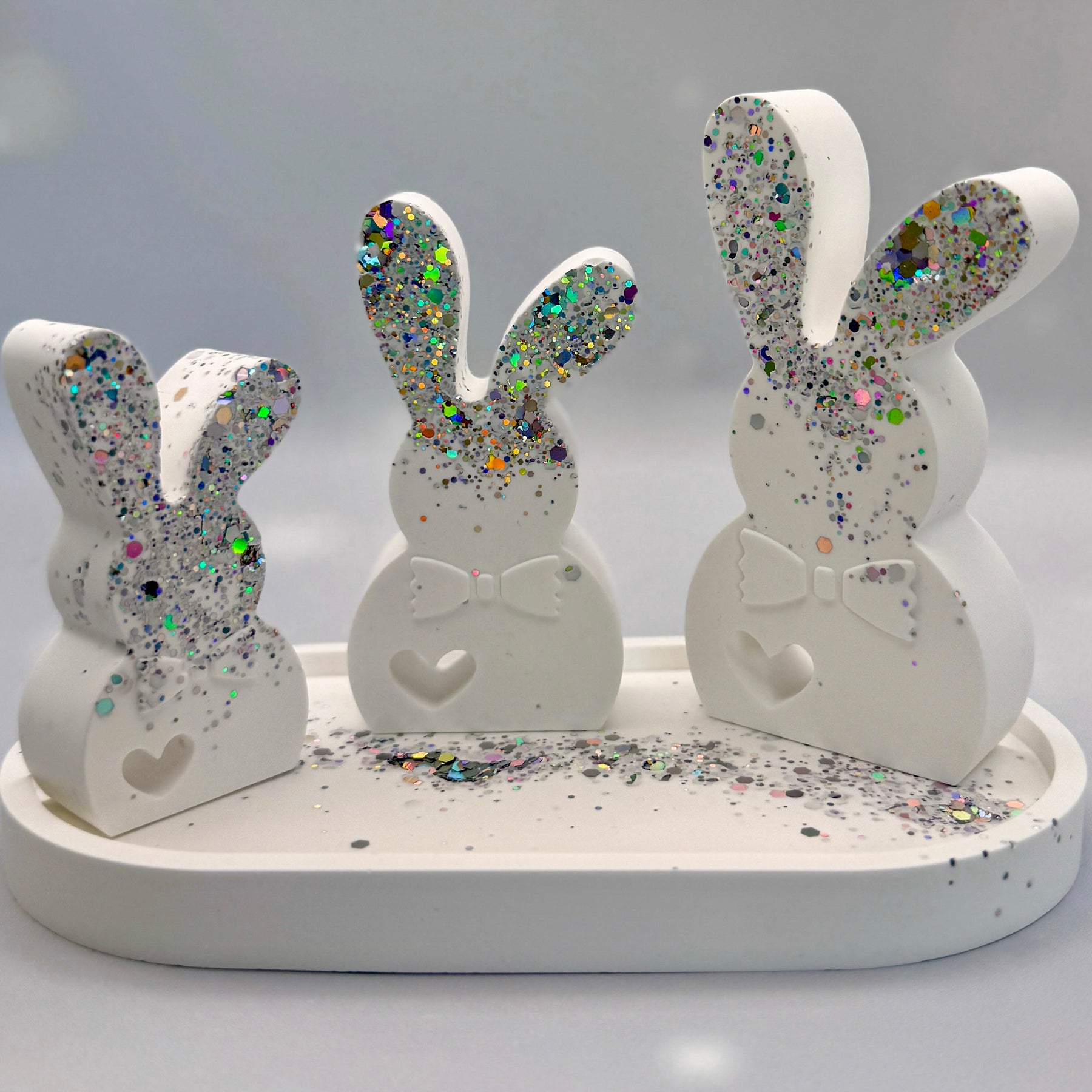 Handmade Eco-Resin Easter Bunny Centrepiece