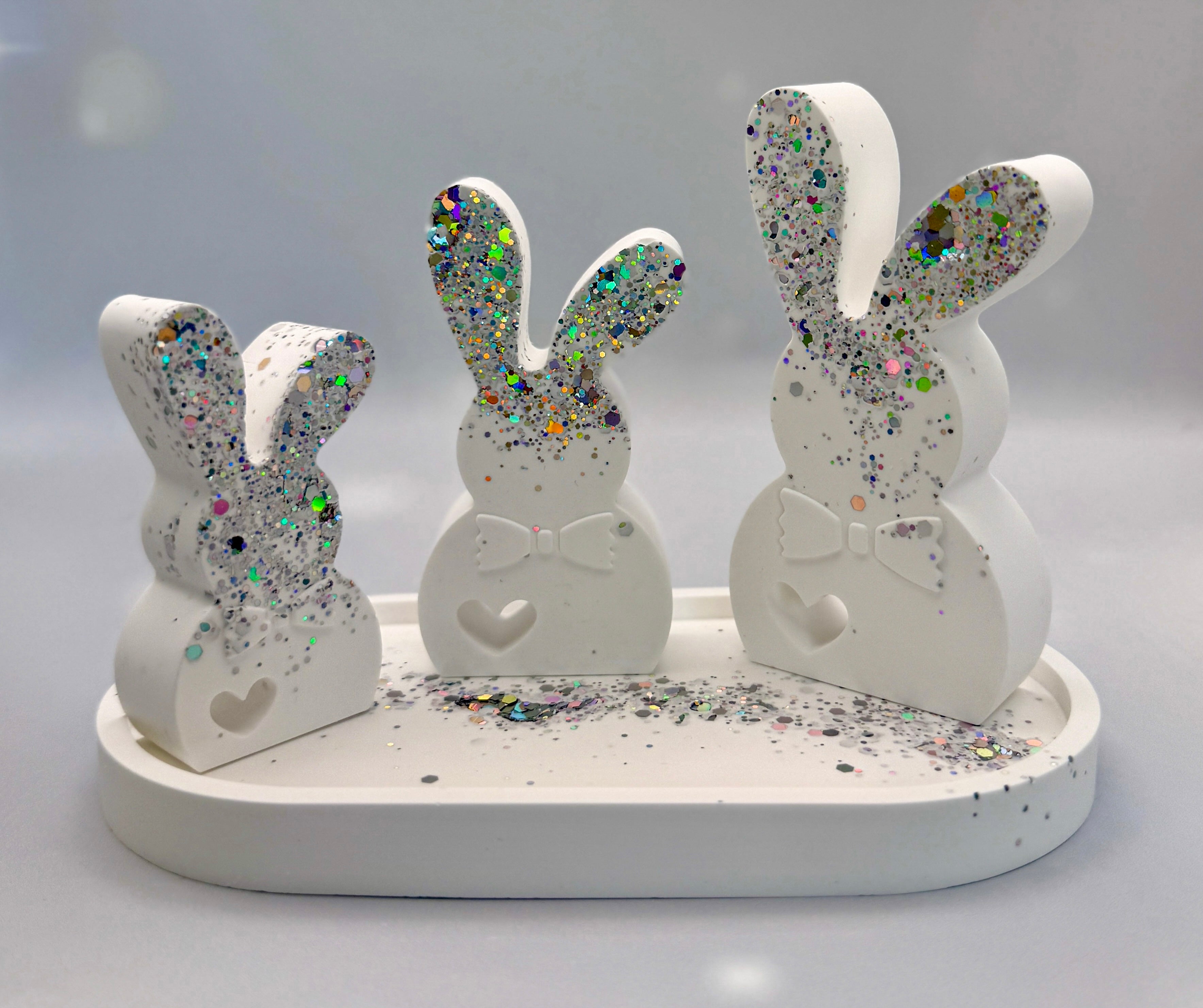 Handmade Eco-Resin Easter Bunny Centrepiece