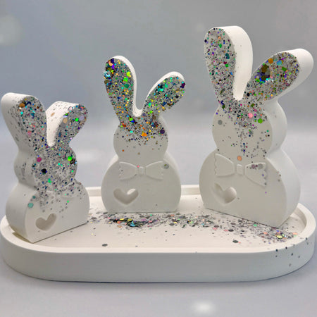 Handmade Eco-Resin Easter Bunny Centrepiece