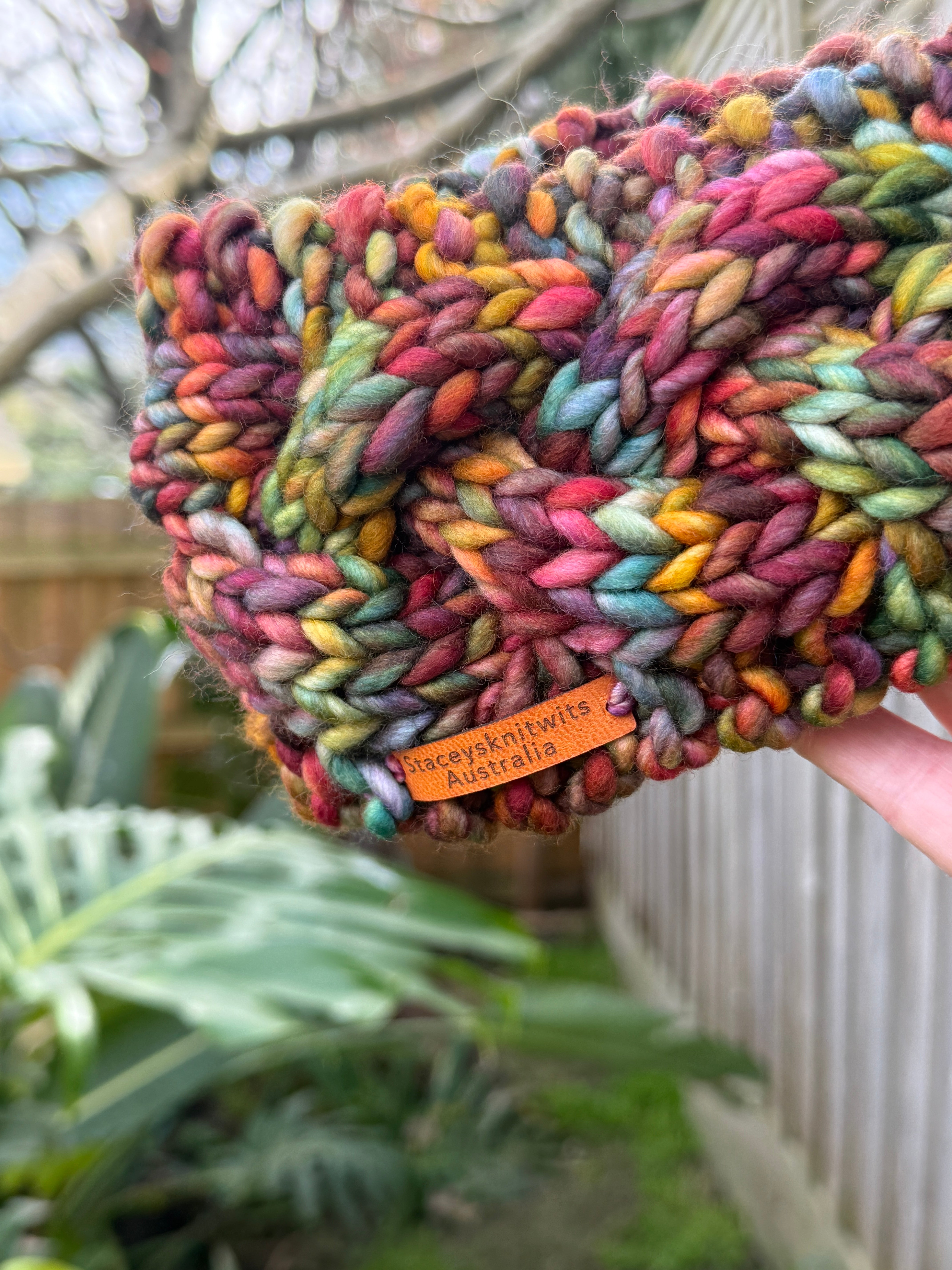 Hand Knitted Headband, Cable Merino Headband