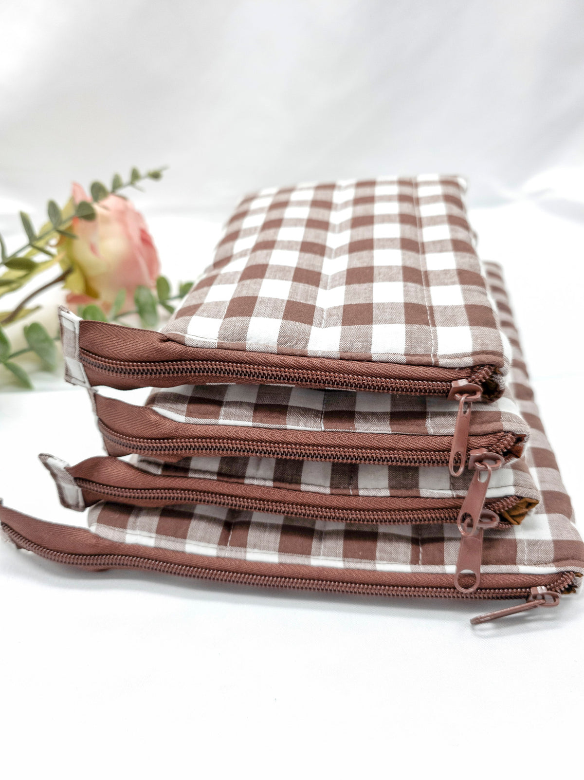 Quilted Kindle Sleeve, Padded E-reader case, Coco Gingham