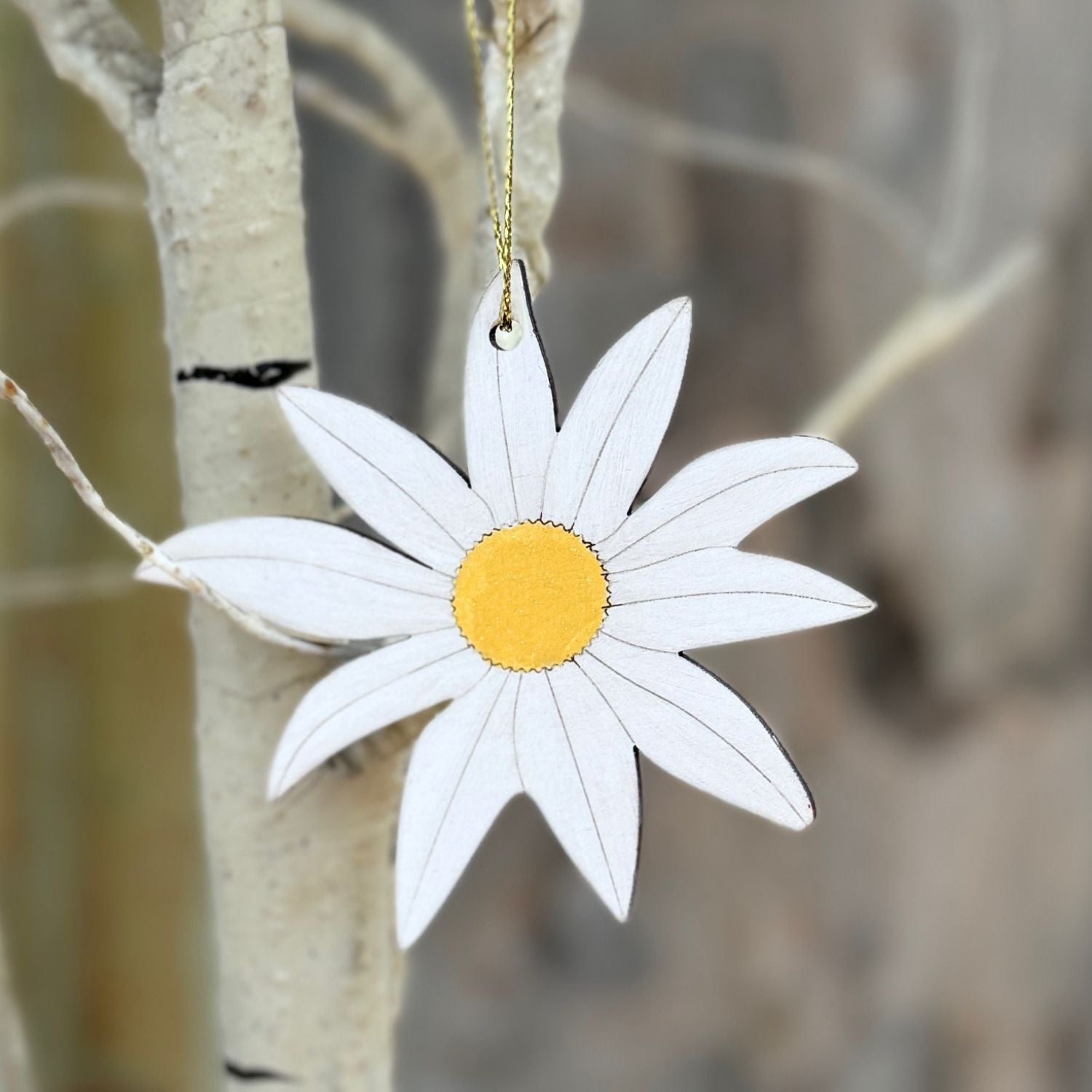 Flannel Flower Hand Painted Christmas Decoration