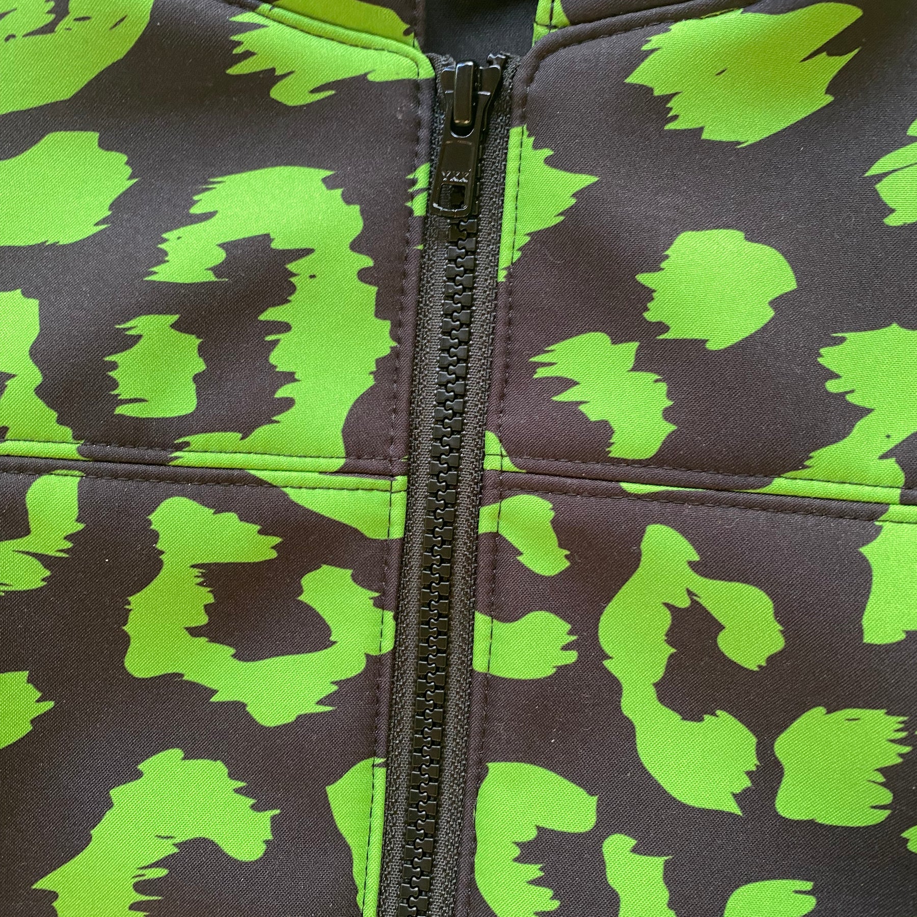Showerproof Lime Green on Black Hooded Jacket size 5