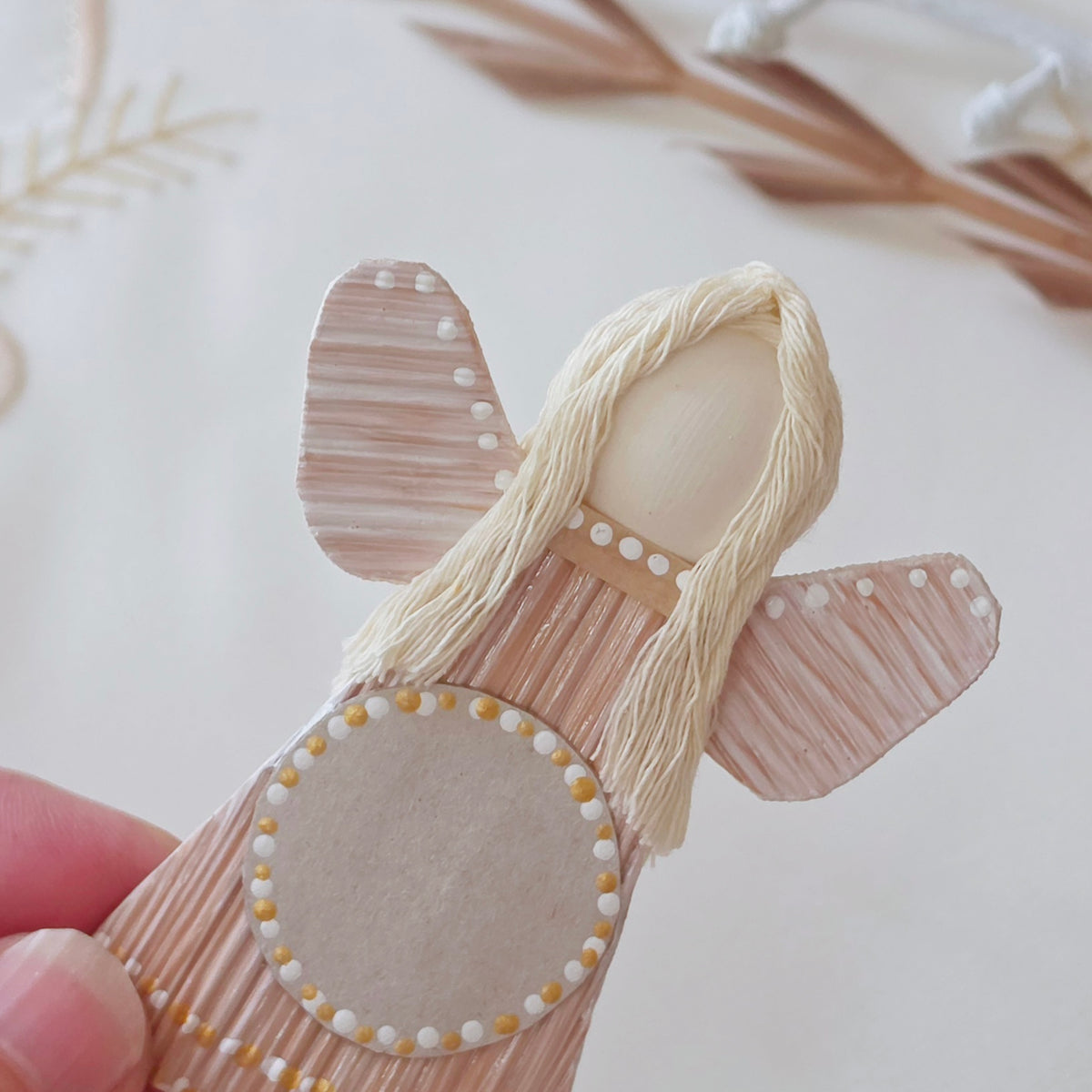 Hello - Palm Angel gift pack gold and white dots