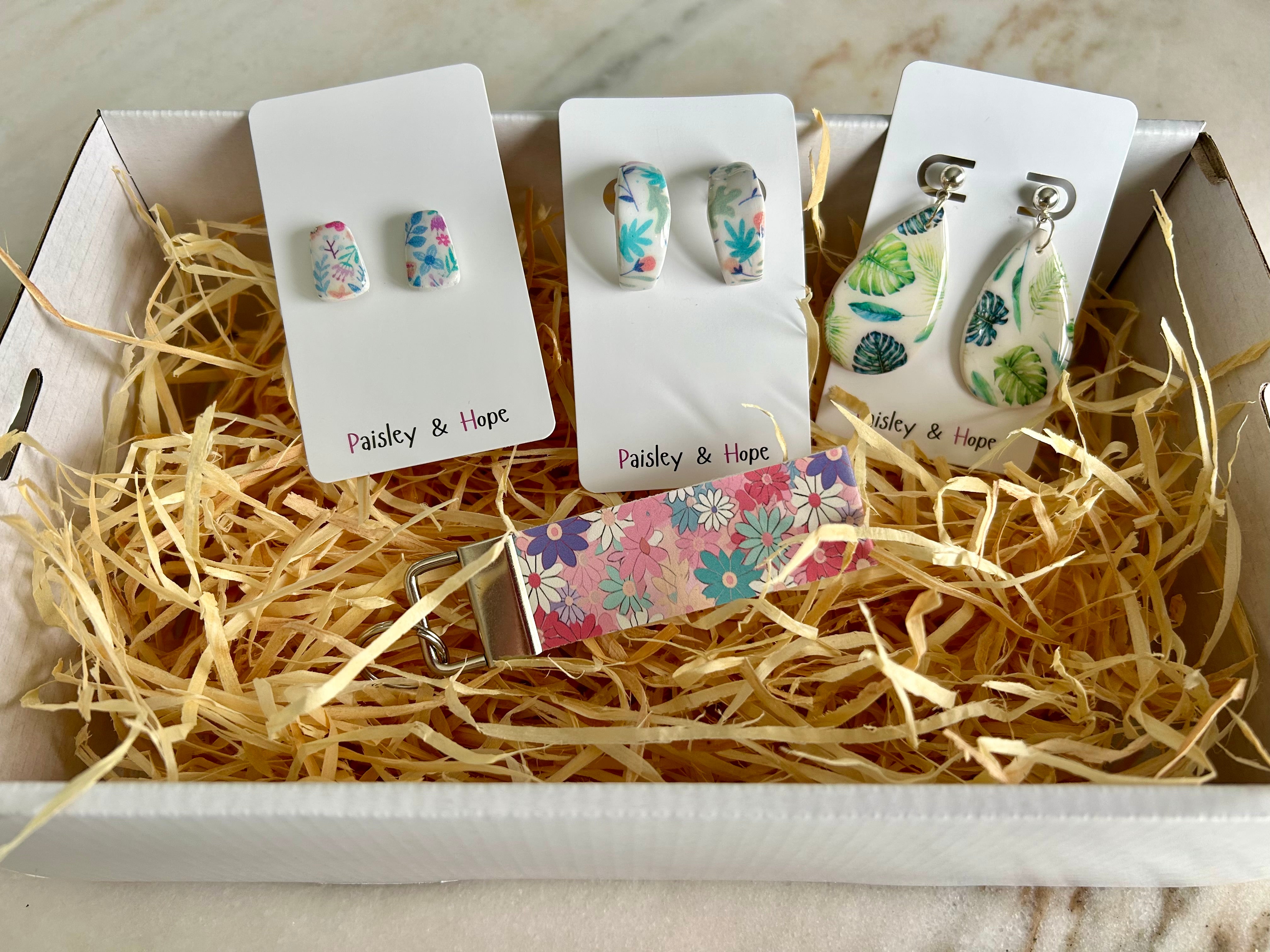 Polymer Clay & Faux Leather Botanical Gift Pack