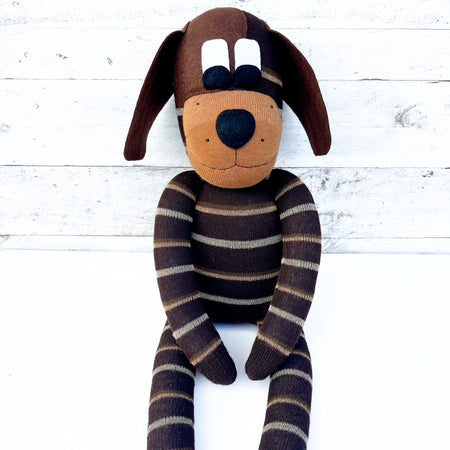 Denver the Sock Dog - READY TO POST soft toy