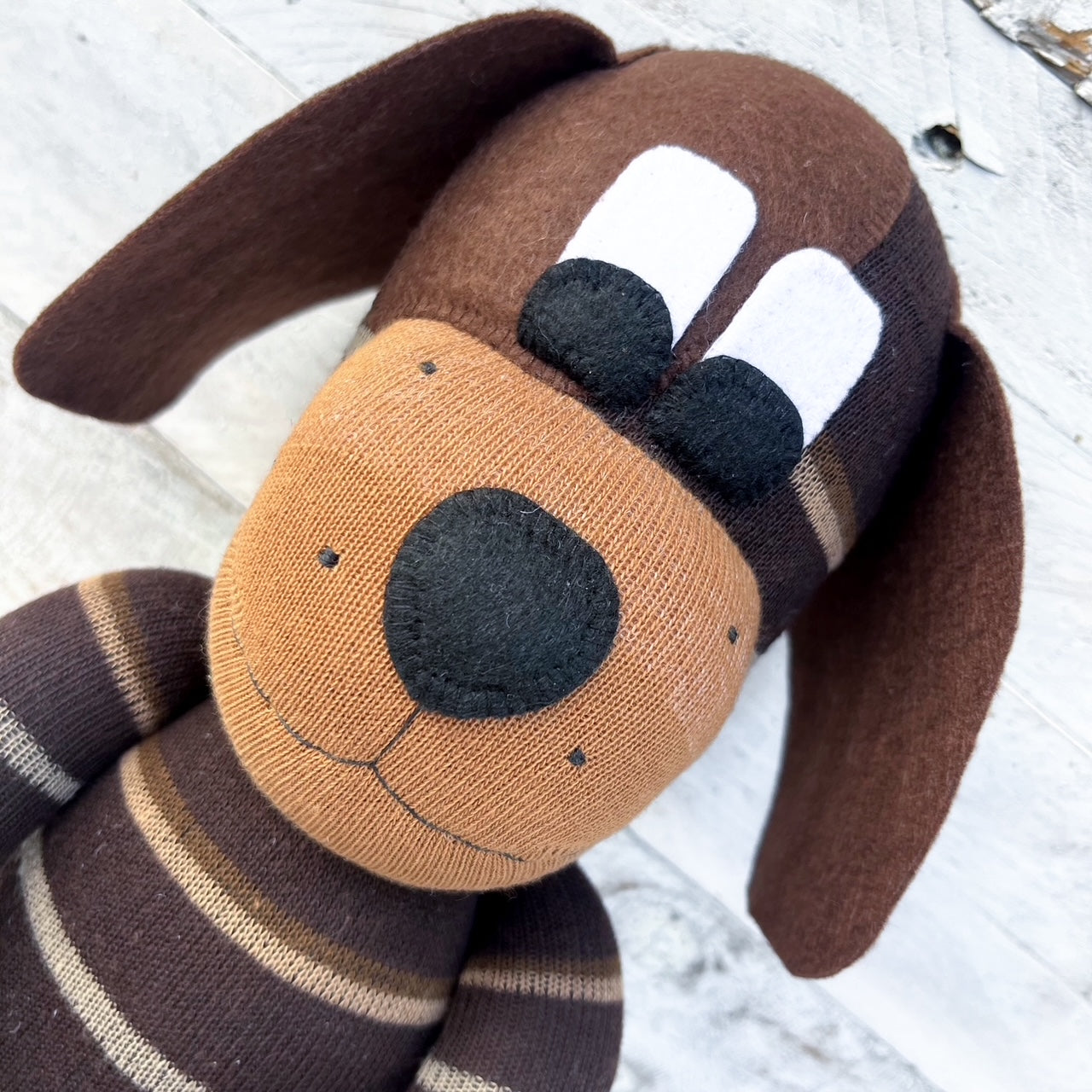 Denver the Sock Dog - READY TO POST soft toy