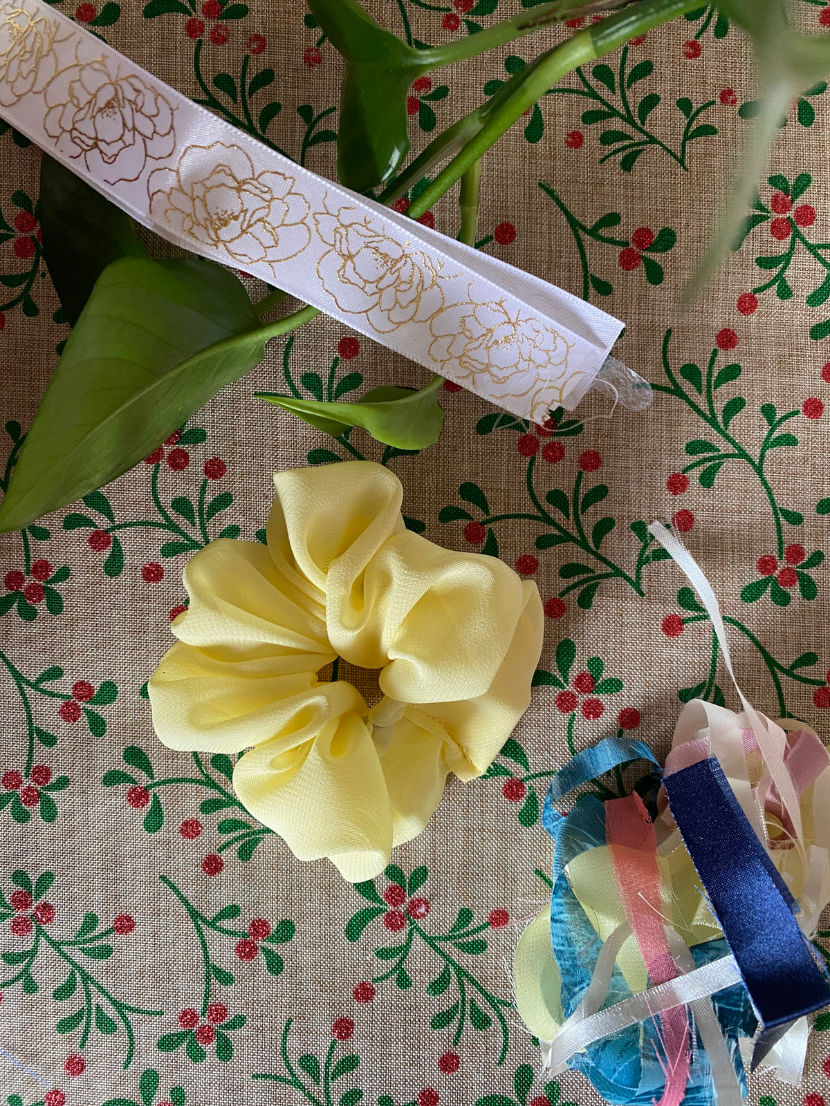Handmade Medium Scrunchies – Satin & Crepe Hair Scrunchies