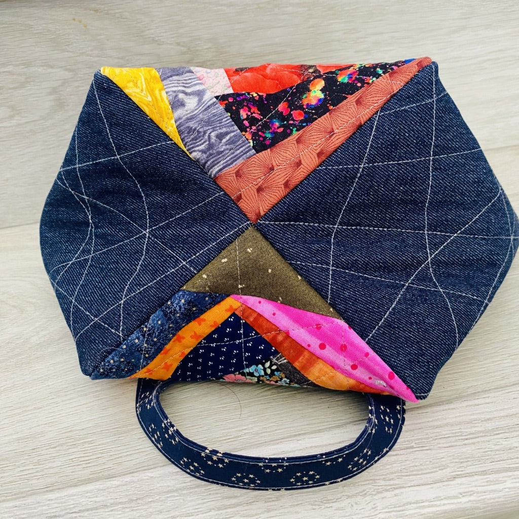 The Kaleido Spiral Patchwork Bag