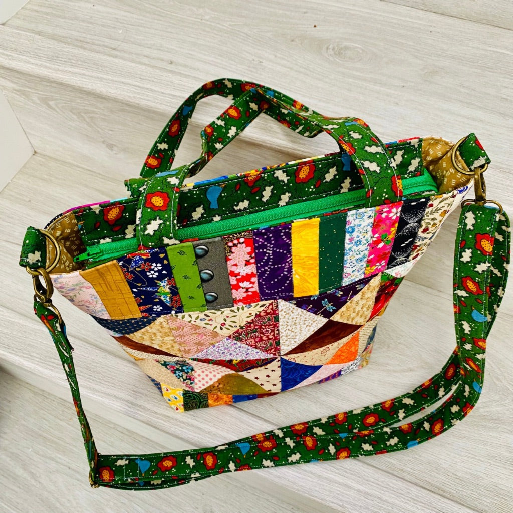 Kaleidoscope Patchwork Carry All Tote