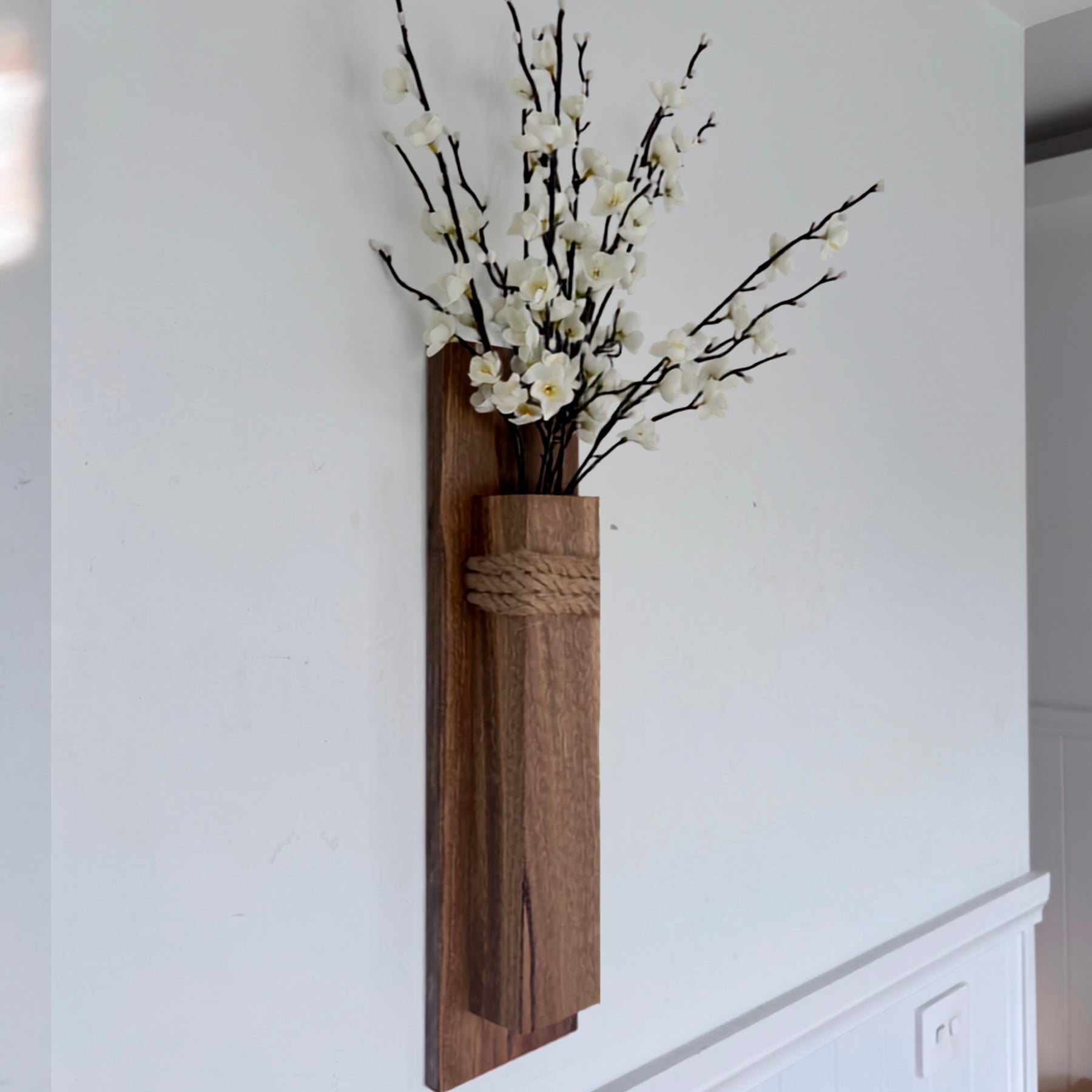 Spotted gum Wall pocket vase