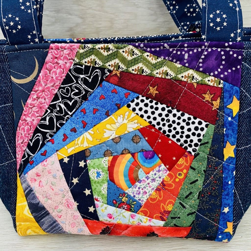 The Kaleido Spiral Patchwork Bag