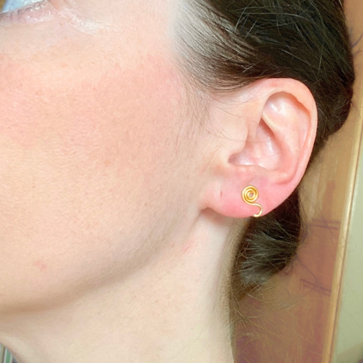 Petite spiral ear cuff | Gold, Silver, Copper or Rose | Clip on