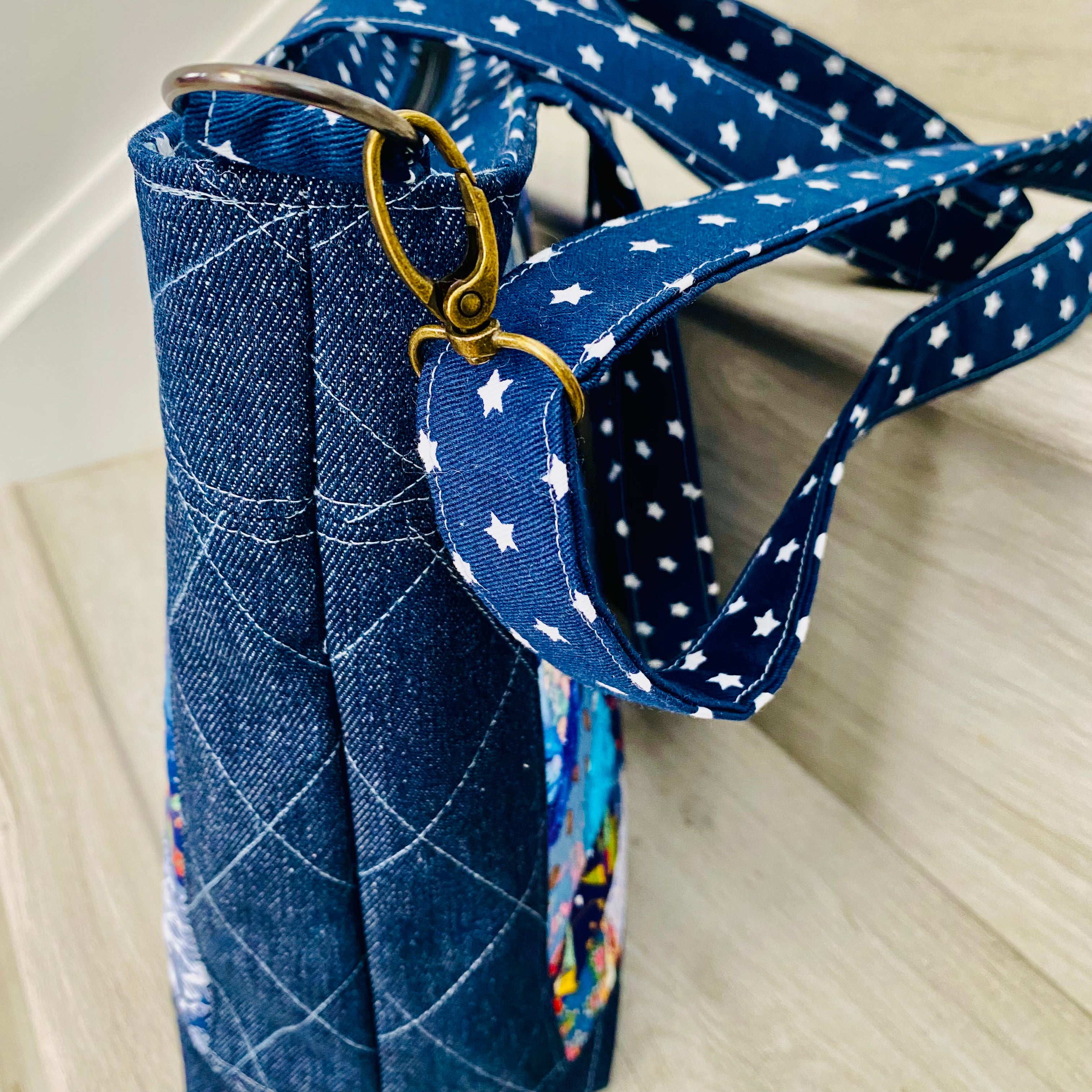 Midnight Mosaic Patchwork Tote