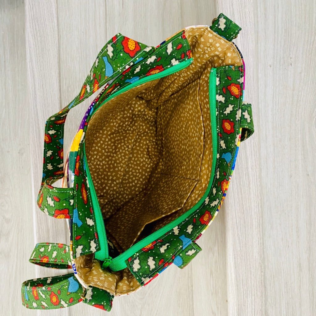 Kaleidoscope Patchwork Carry All Tote